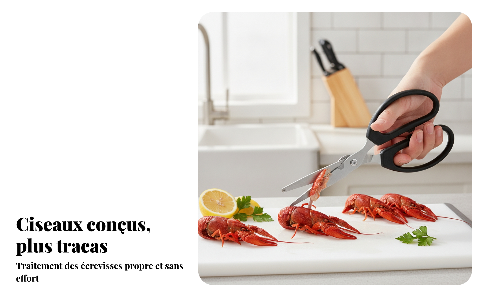 Homard Poignées Ergonomiques Cuisine Antidérapants