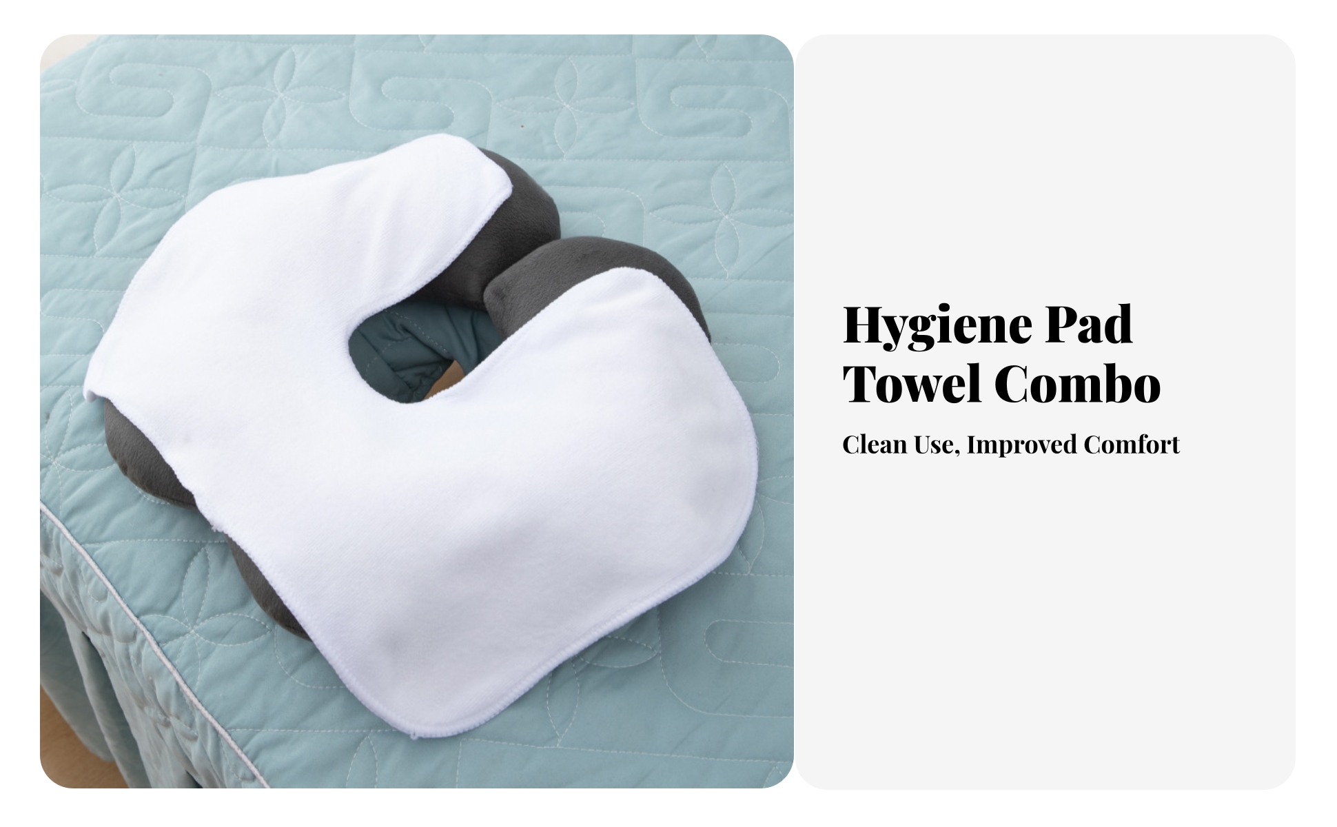 Massage Bed Face Pillow Machine Washable U-Shaped Face Cushion Plushy