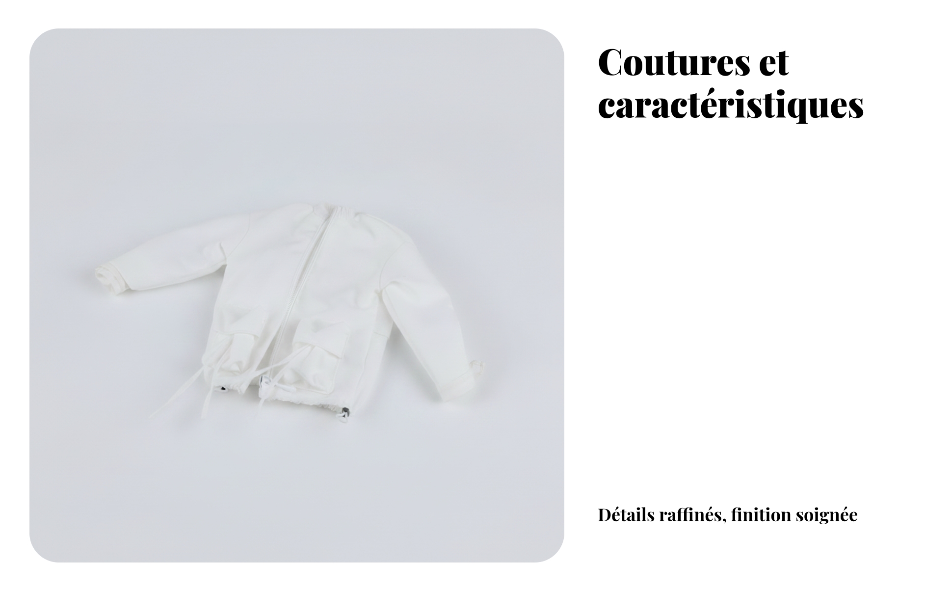 Veste Cordon Réglable Échelle 1/6 Veste Zippée Zip Avant