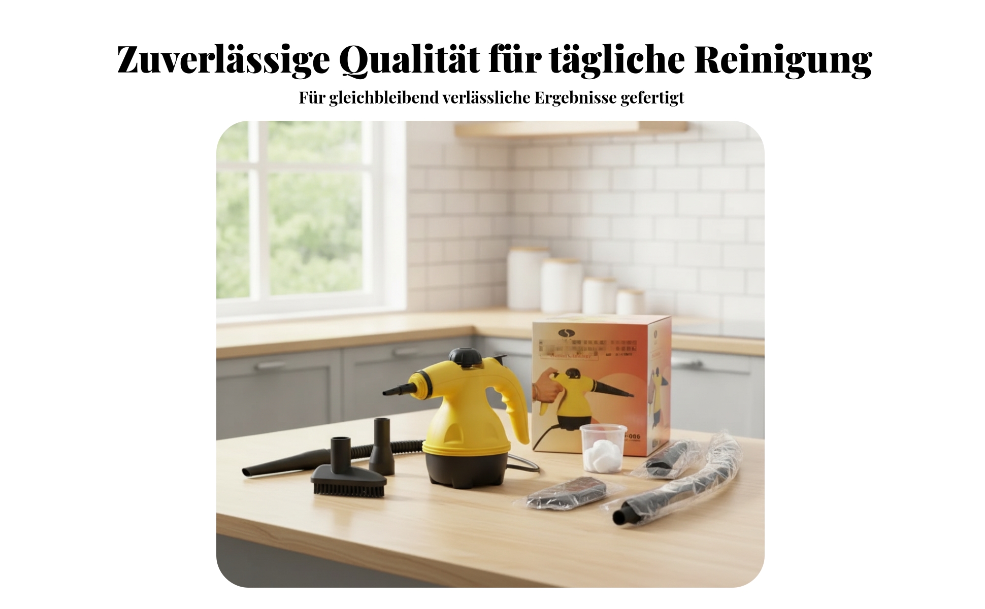 Handgehaltener Dampfreiniger Handlich Dampfreiniger mit Pistolengriff Tragbar