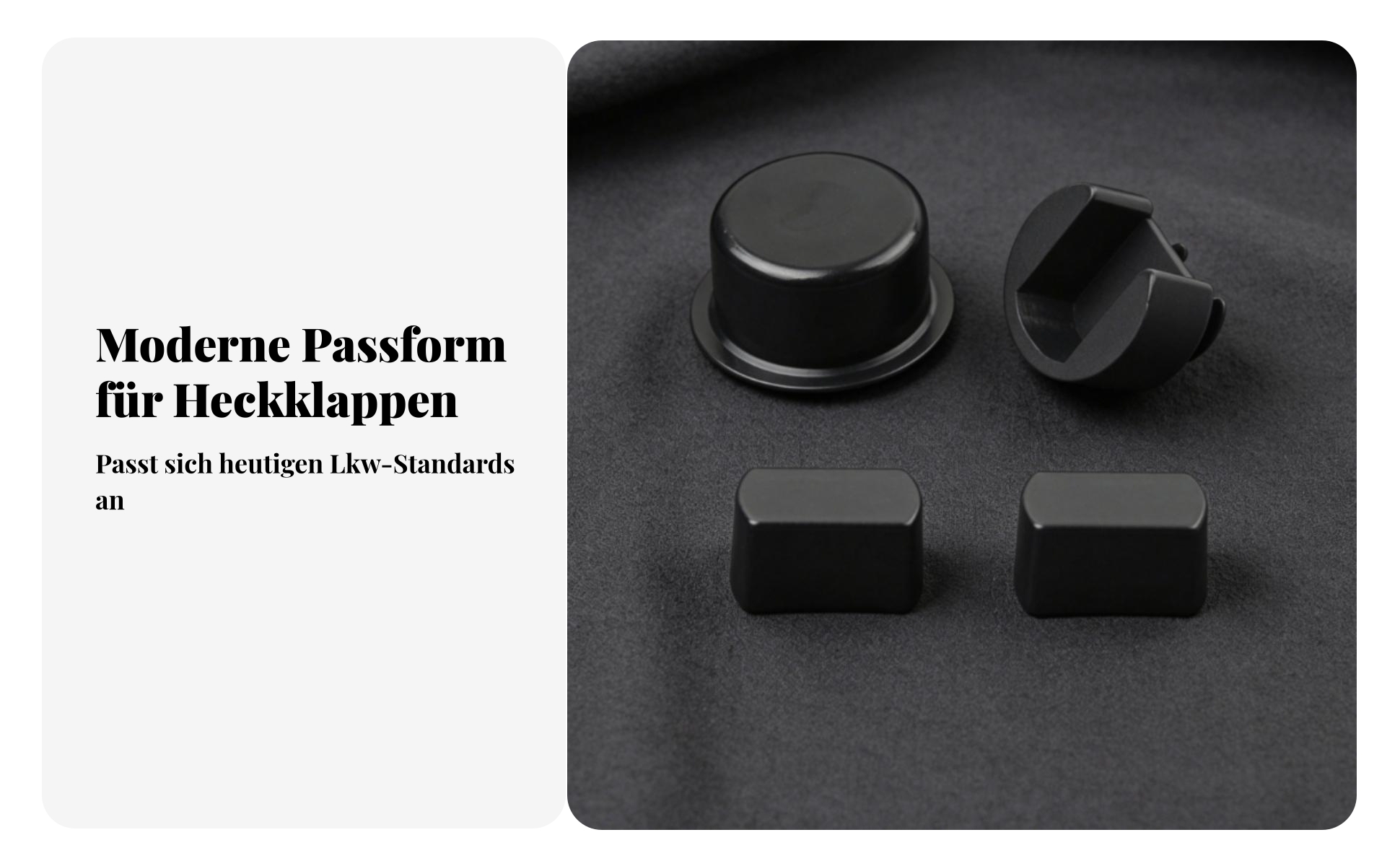 4 Pieces Heckklappen-Scharnierbuchsen-Set Schwarz Heckklappen-Pivotbuchsen