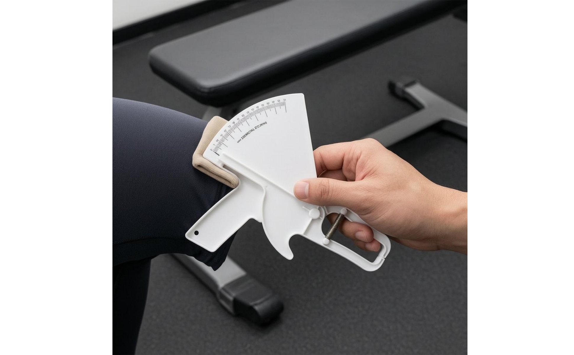 Plastic Skinfold Caliper Trigger Handle Skinfold Caliper Printed Scale