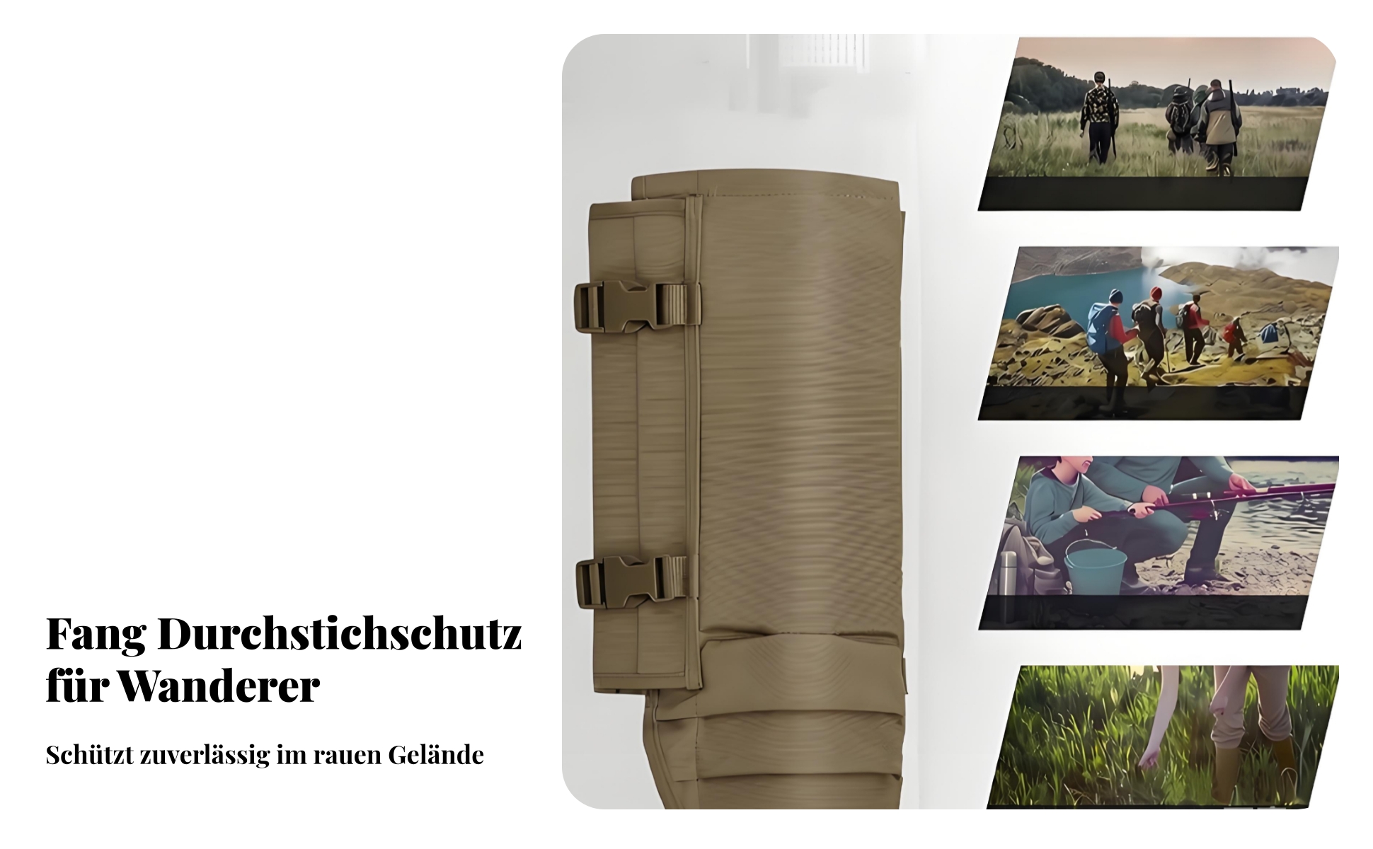 Schlangenschutz-Chaps 1000D-Nylon verstellbare Schlangenbeinschützer für jagende