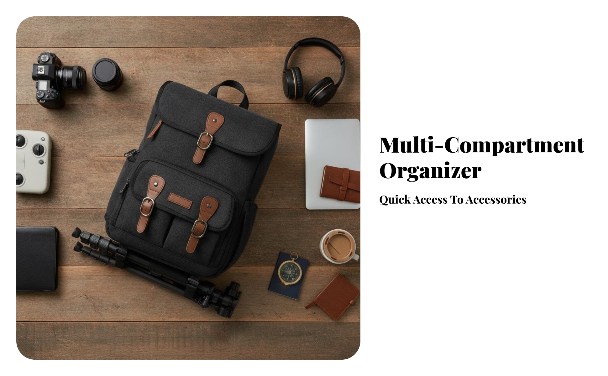 Camera Bag Backpack Canvas Laptop Camera Backpack Padded
