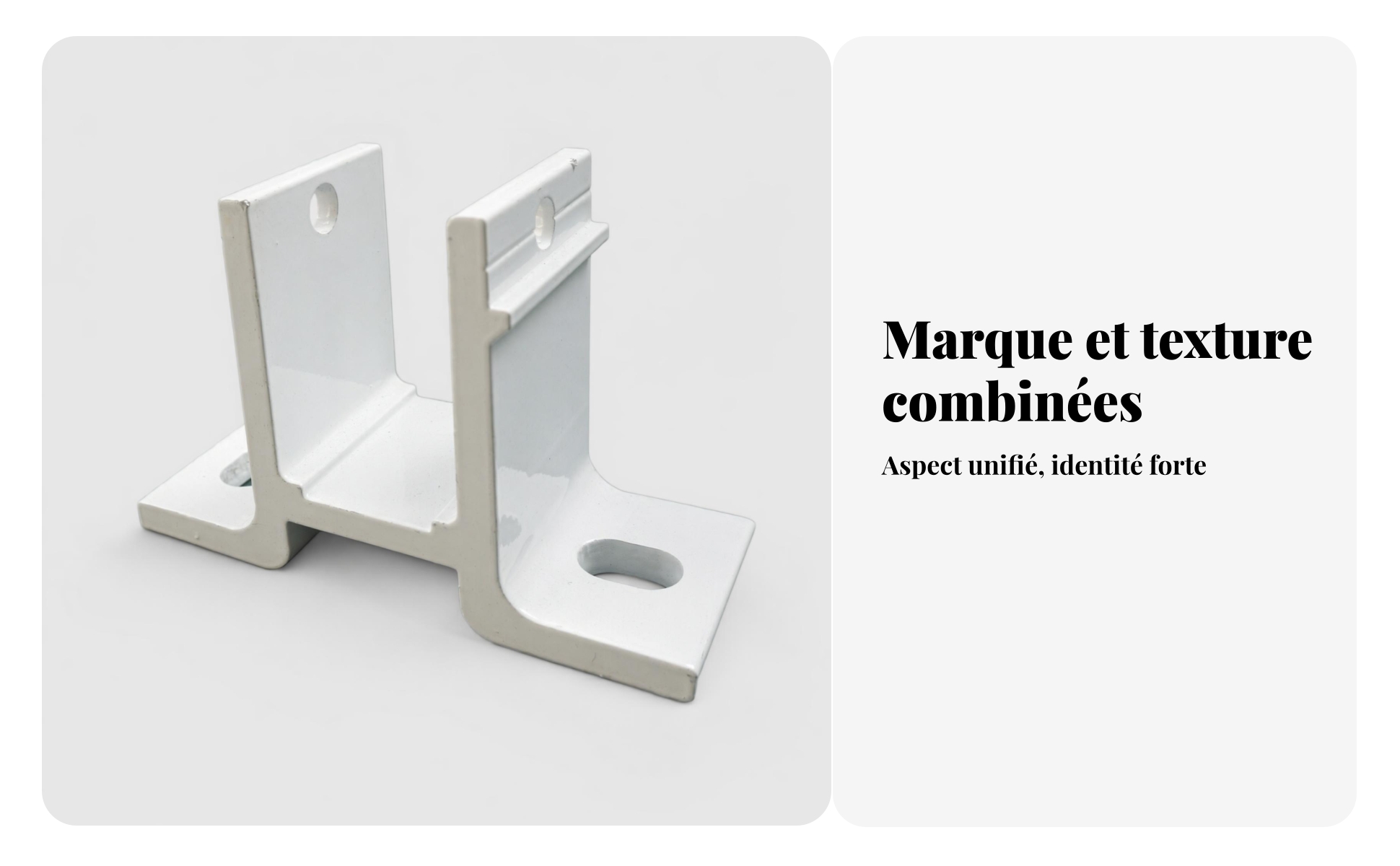 Support de Carport Blanc Support D'auvent En Alliage D'aluminium Rigide
