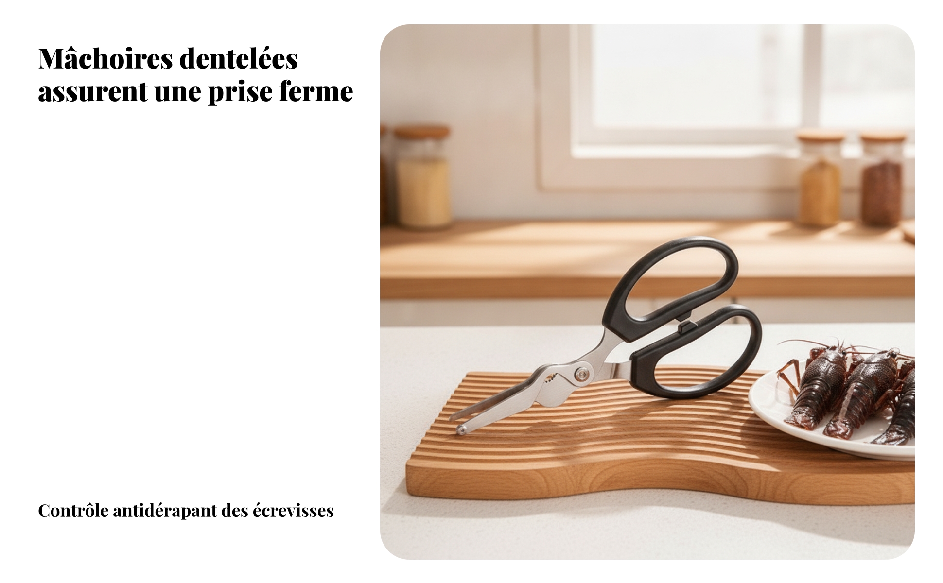 Homard Poignées Ergonomiques Cuisine Antidérapants