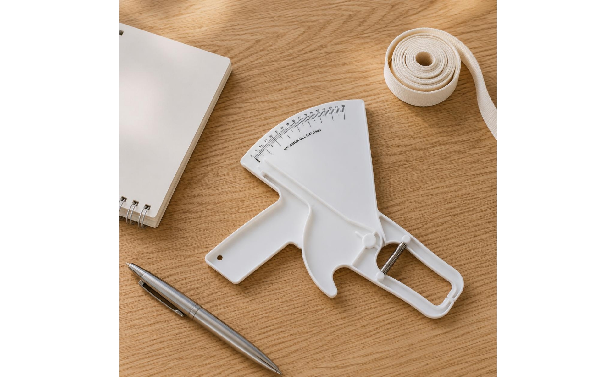 Plastic Skinfold Caliper Trigger Handle Skinfold Caliper Printed Scale