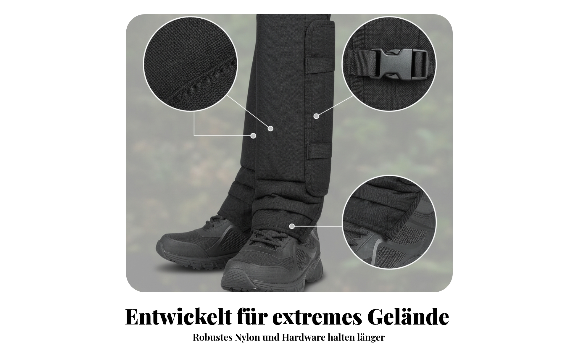 Schlangenschutz-Chaps 1000D-Nylon verstellbare Schlangenbeinschützer für jagende