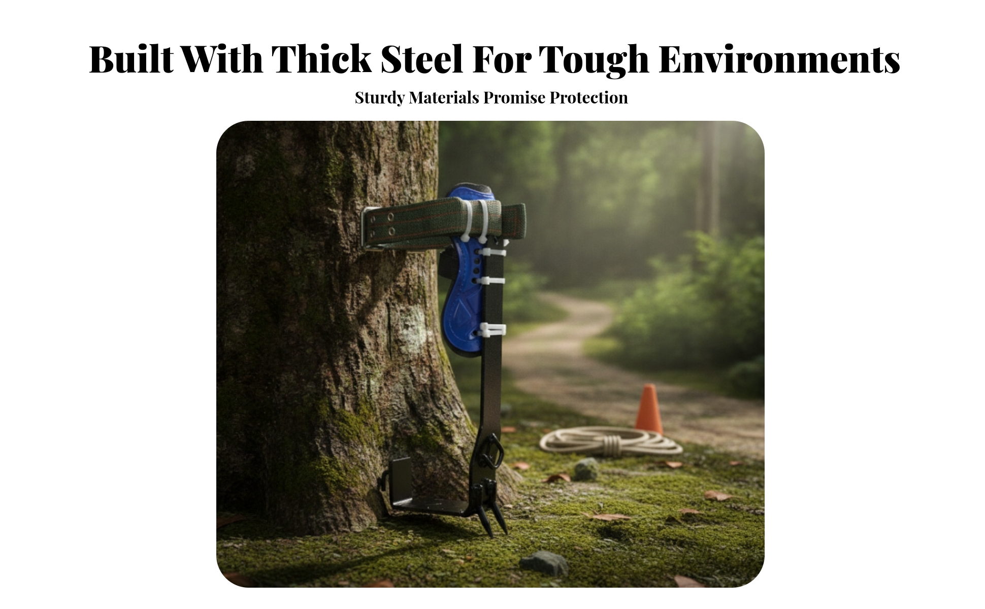Arborist Climbing Spikes Traction Teeth Tree Climbing Spurs Foot Supports