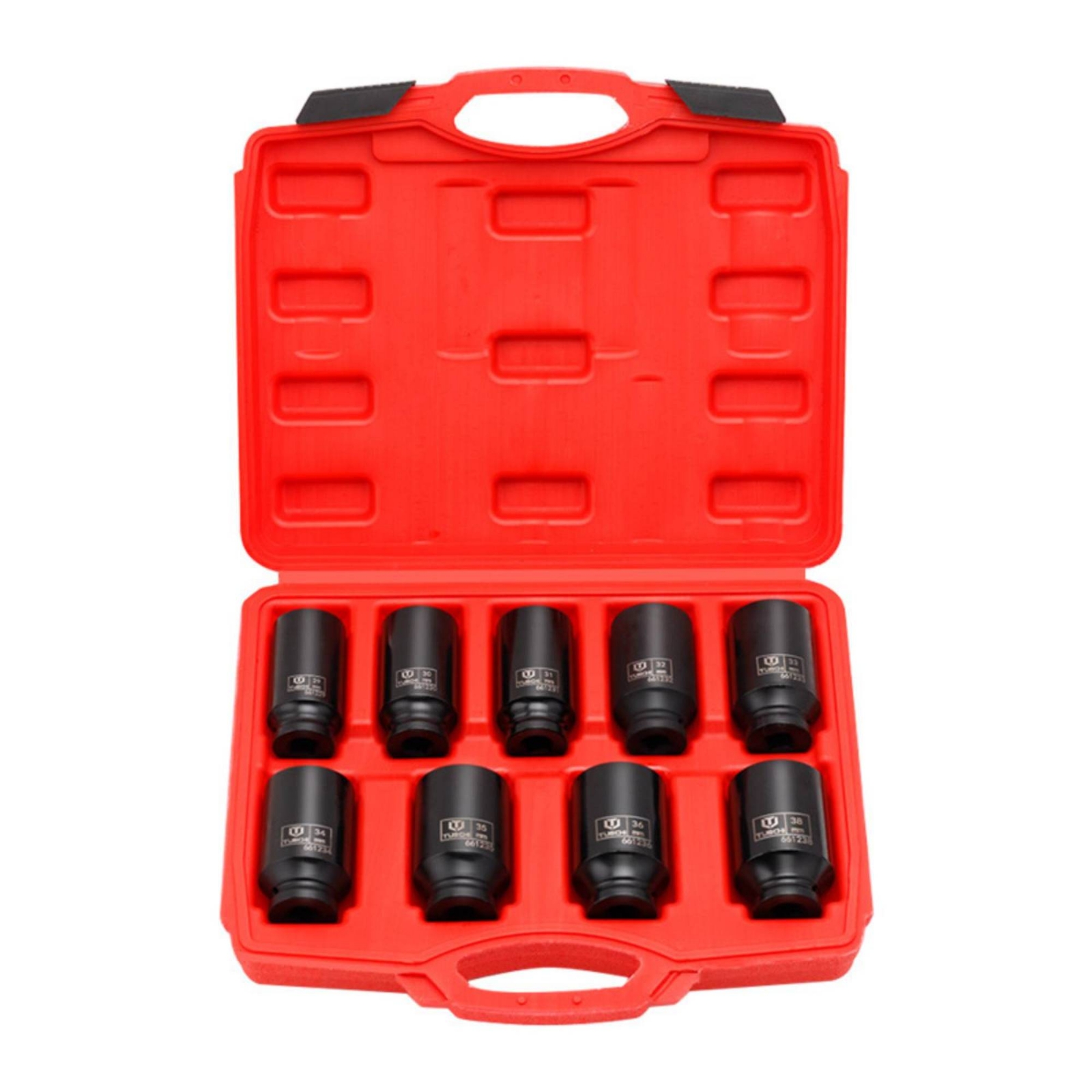 9 Pieces 1/2 Inch Impact Socket Set  -MO Steel Drive Adapter Set Multiple Lengths Tool Accessory for Mechanics, Tire Change