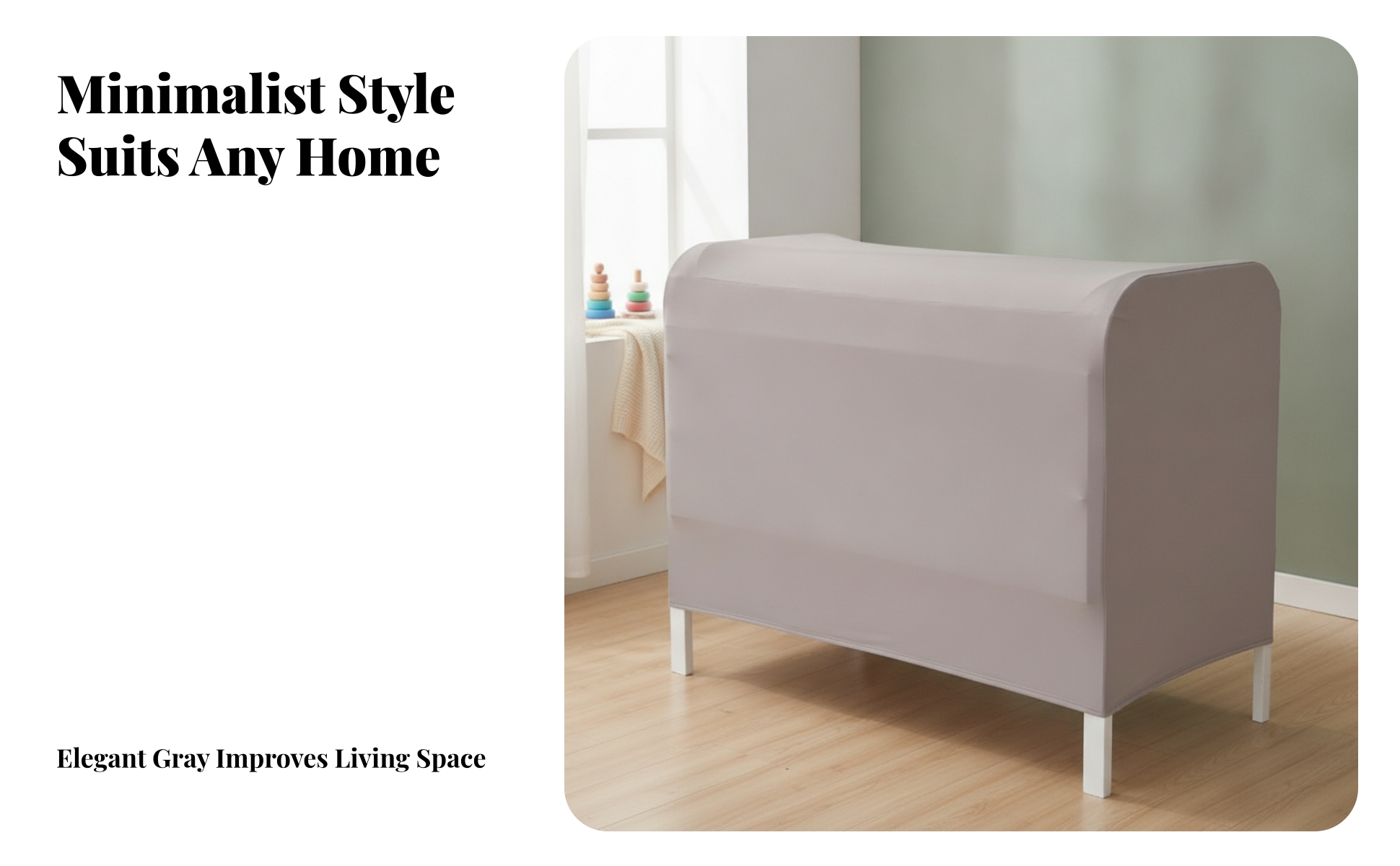 Crib Dust Cover Thickened Elastic Crib Cover Dense