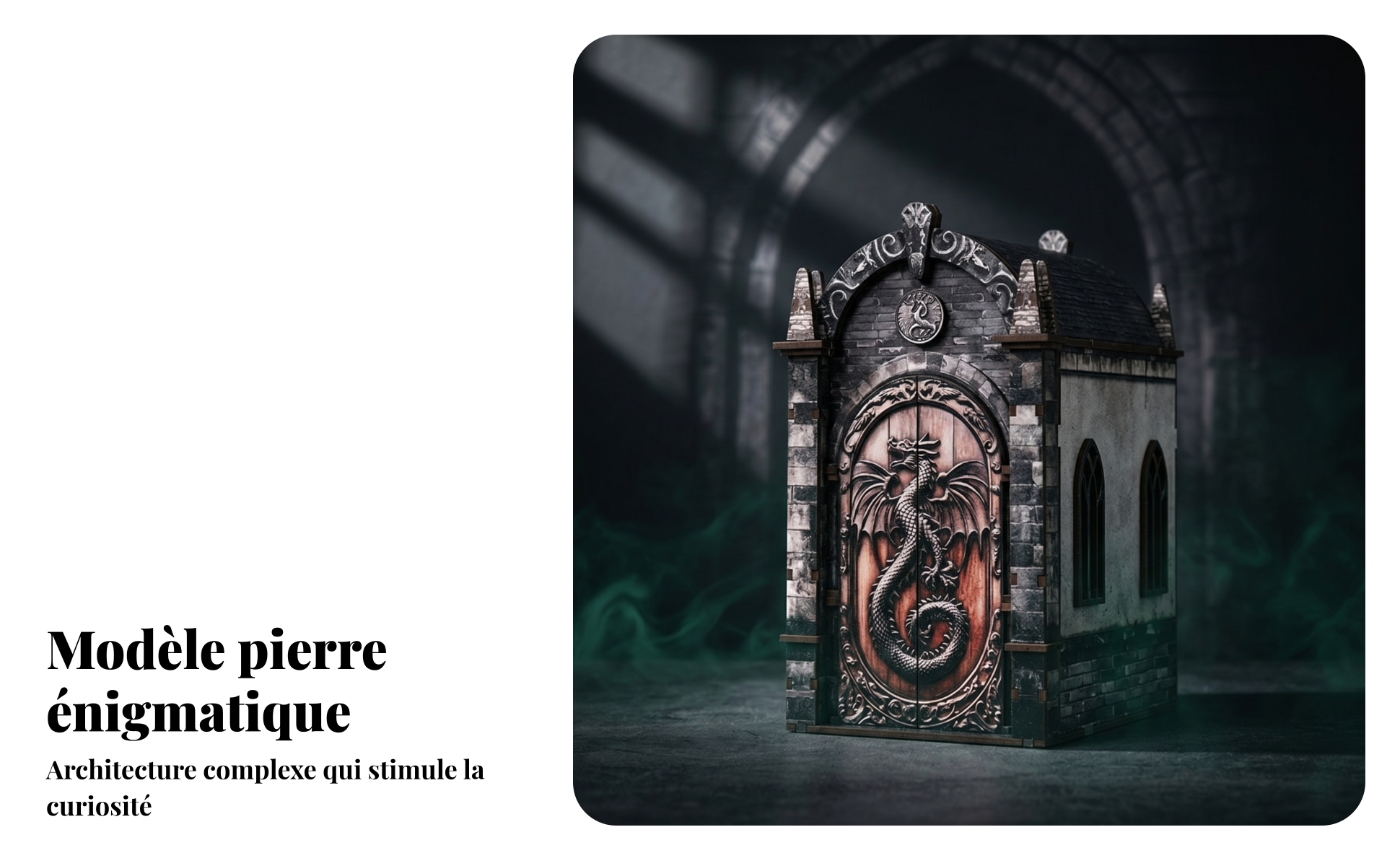 Maquette Book Nook Lumineuse à Assembler Angle Livre Dragon 130 Pièces