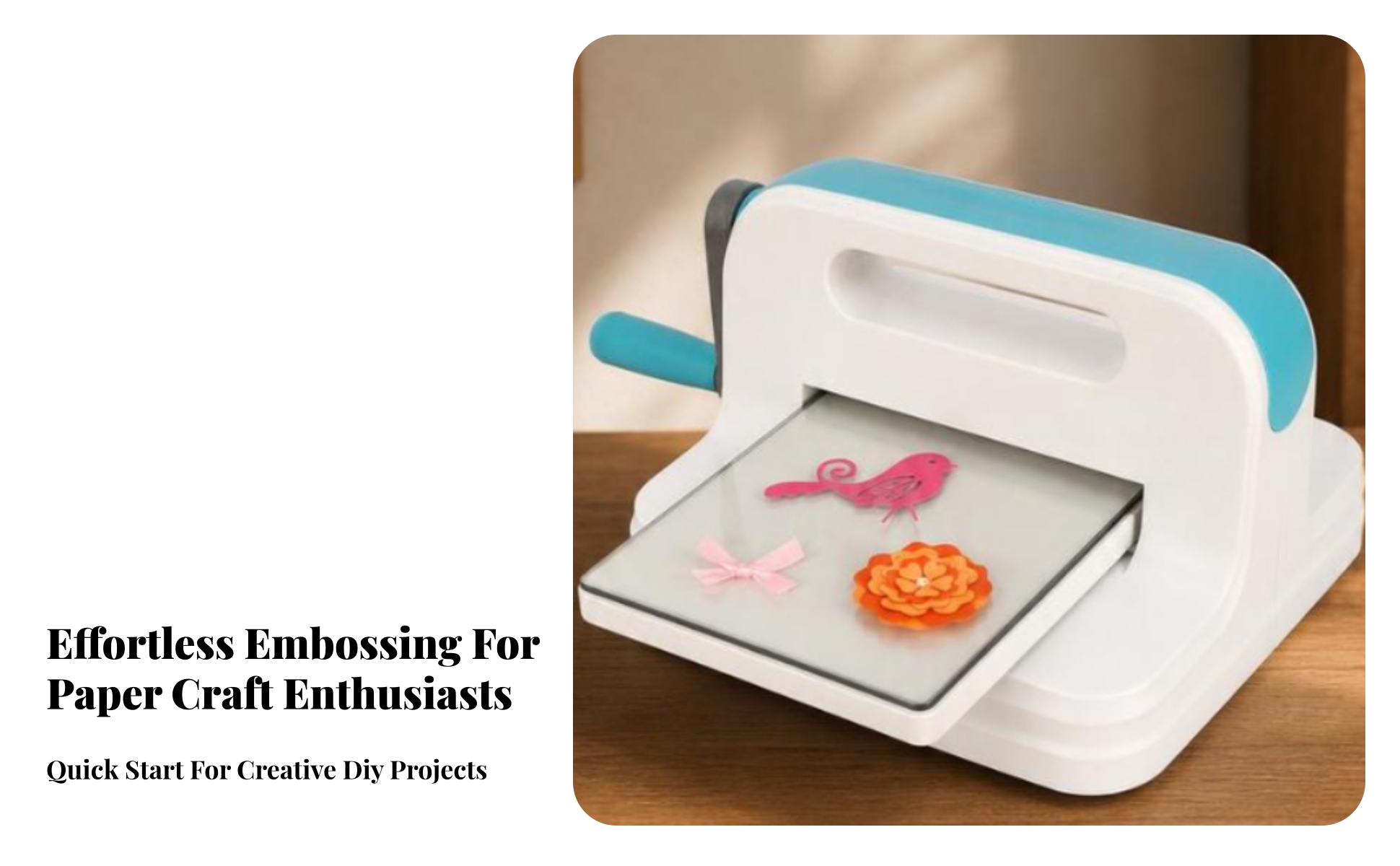 A5 Embossing and Die Machine Foldable Handle Die Cut and Emboss Machine