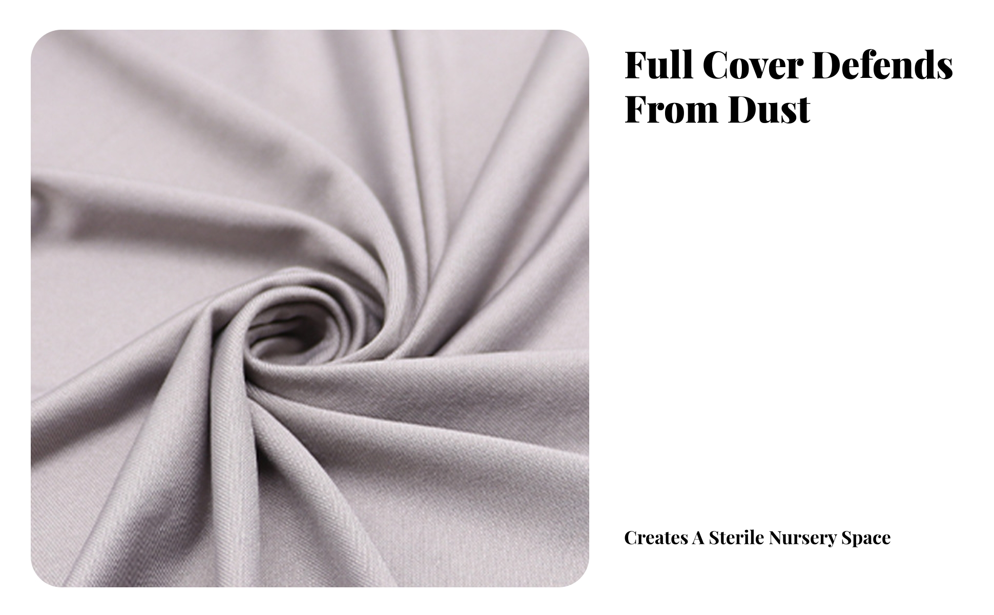 Crib Dust Cover Thickened Elastic Crib Cover Dense