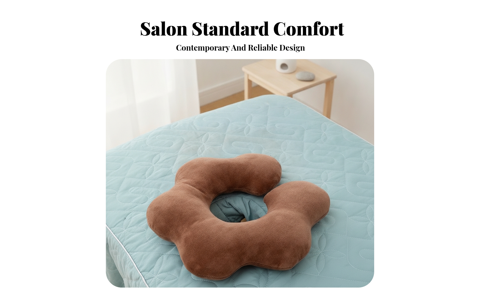 Massage Bed Face Pillow Machine Washable U-Shaped Face Cushion Plushy