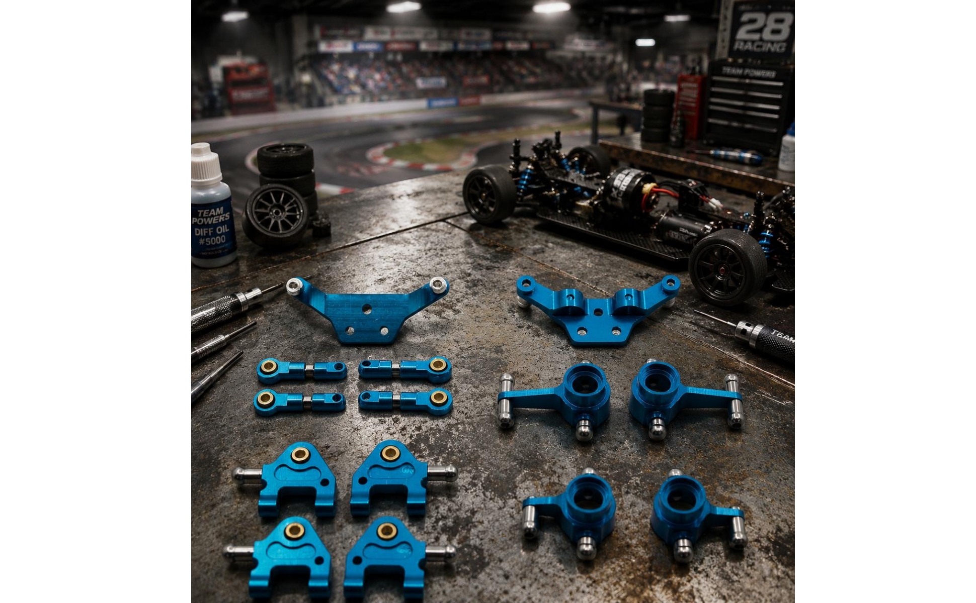 Alloy Set Anodized Blue Aluminum Set