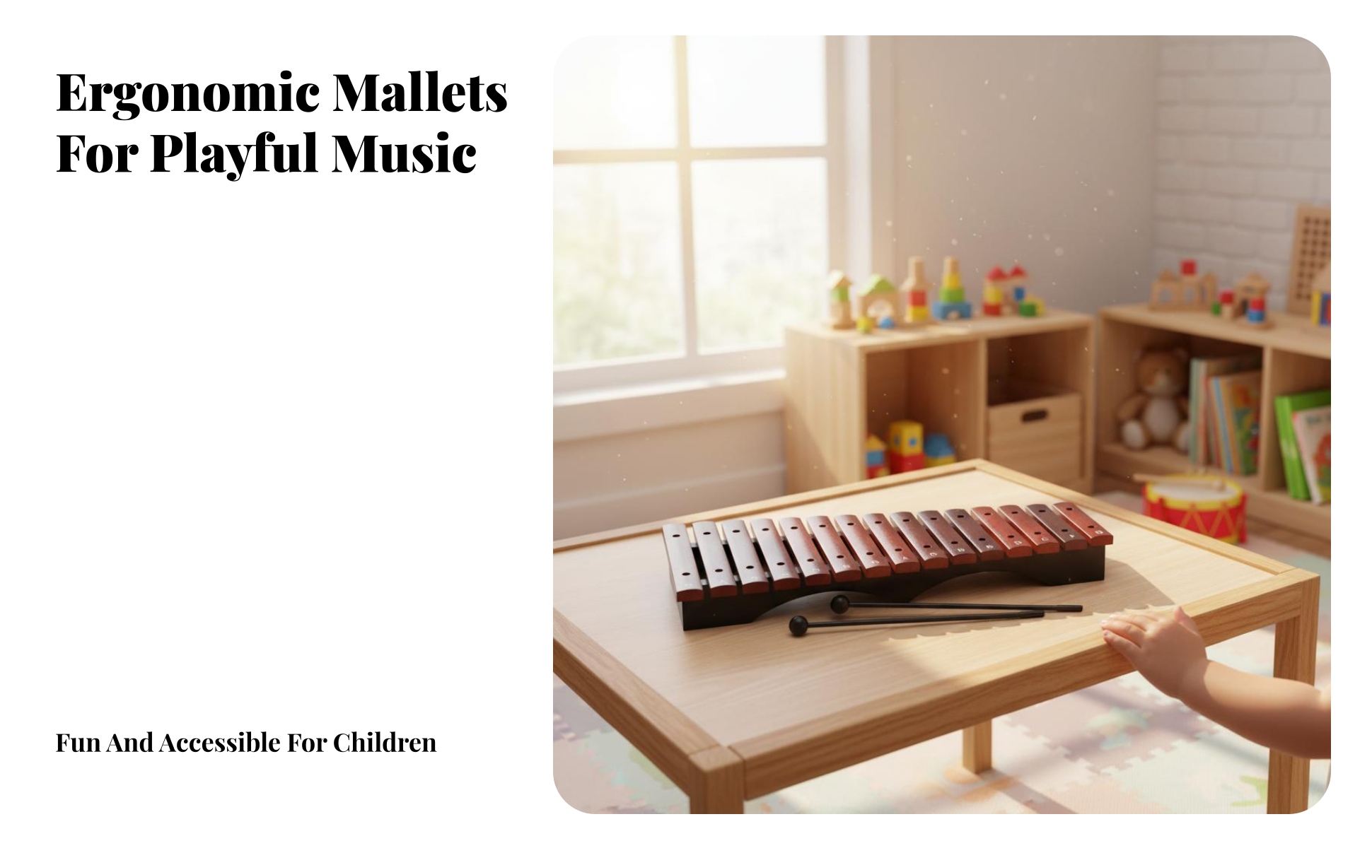 15 Note Xylophone Faux Hardwood Finish Music Education Teaching Instrument