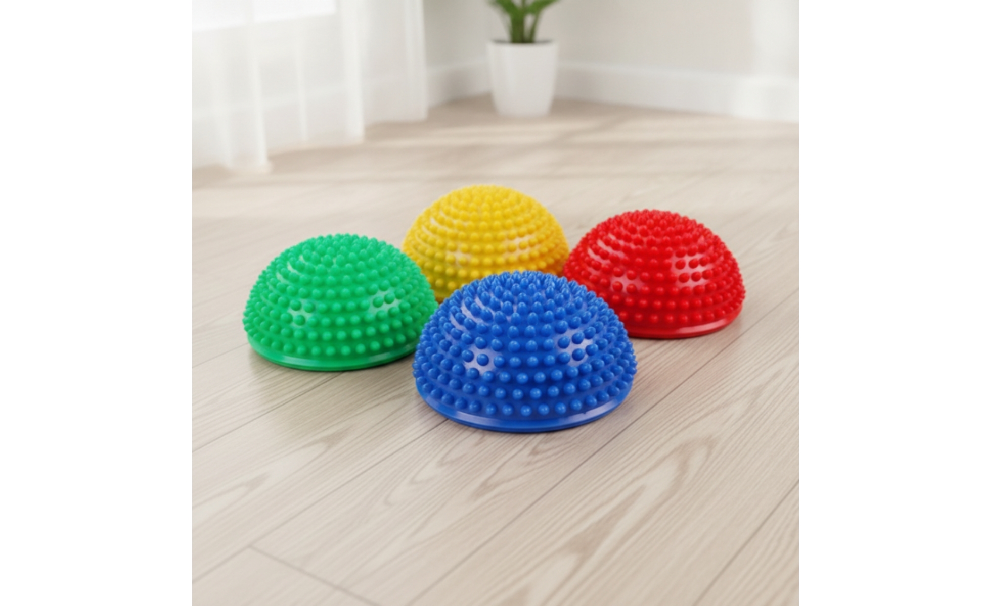 4 Pieces Halbkugelige Balancesteine Noppig Strukturierte Balancesteine Gewölbt