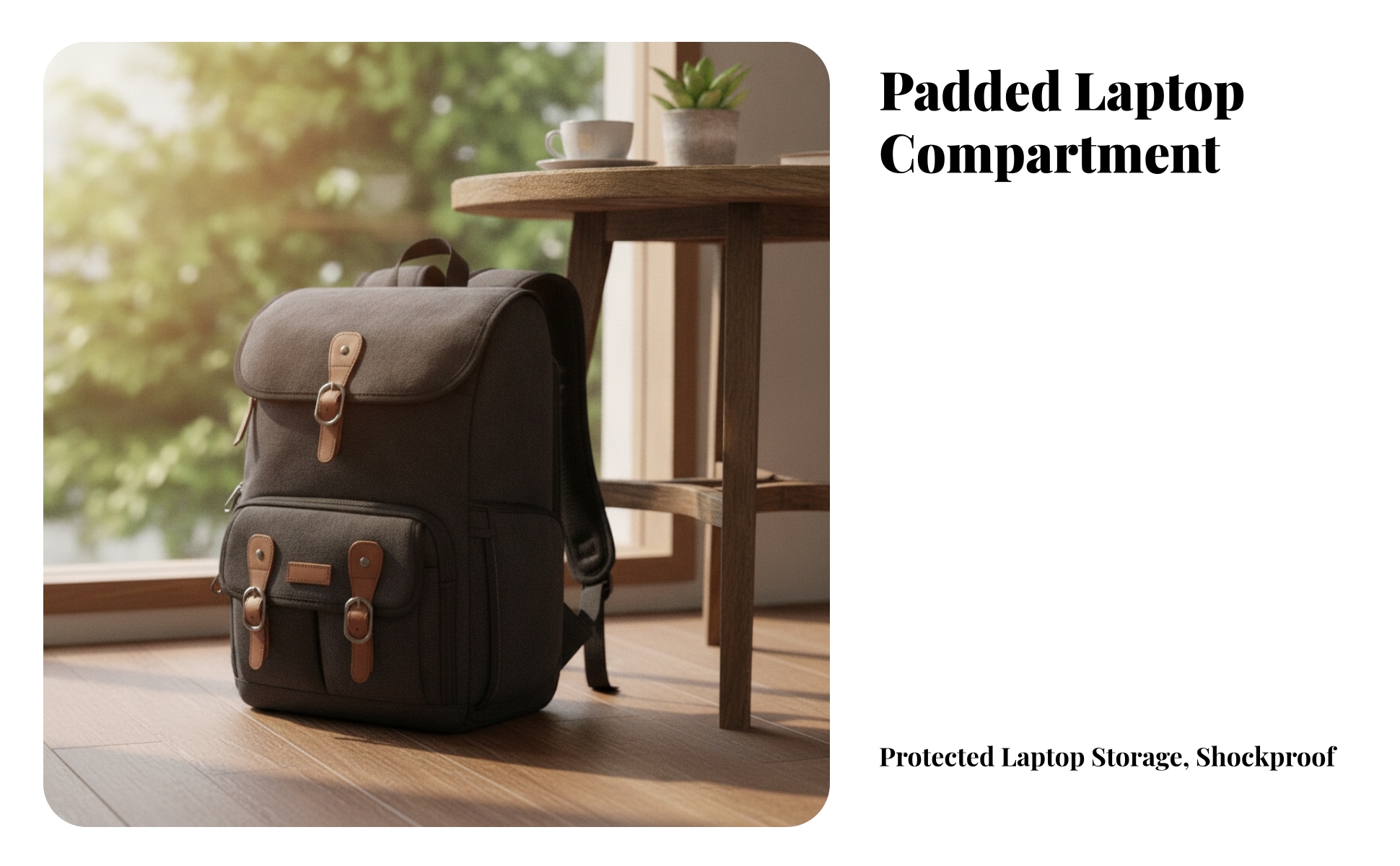 Camera Bag Backpack Canvas Laptop Camera Backpack Padded
