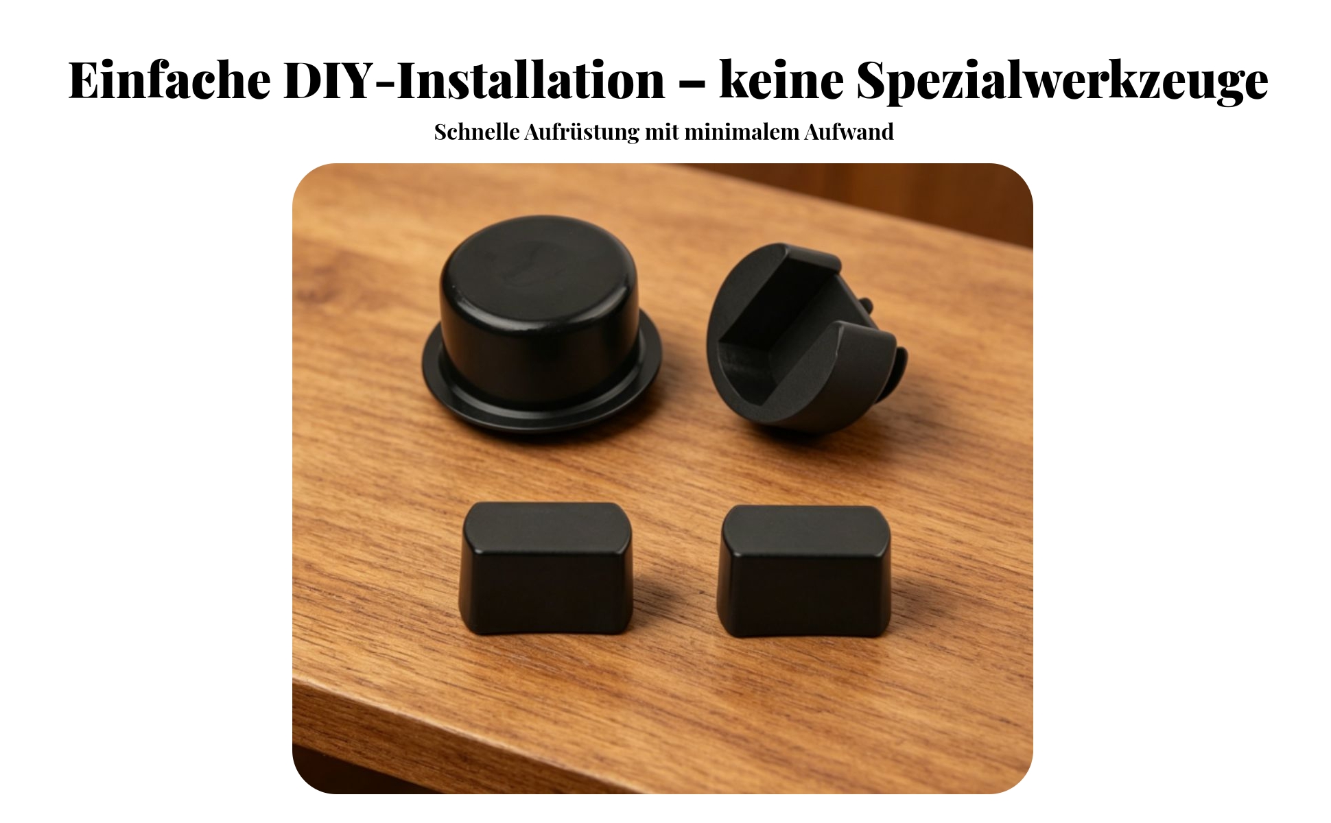 4 Pieces Heckklappen-Scharnierbuchsen-Set Schwarz Heckklappen-Pivotbuchsen