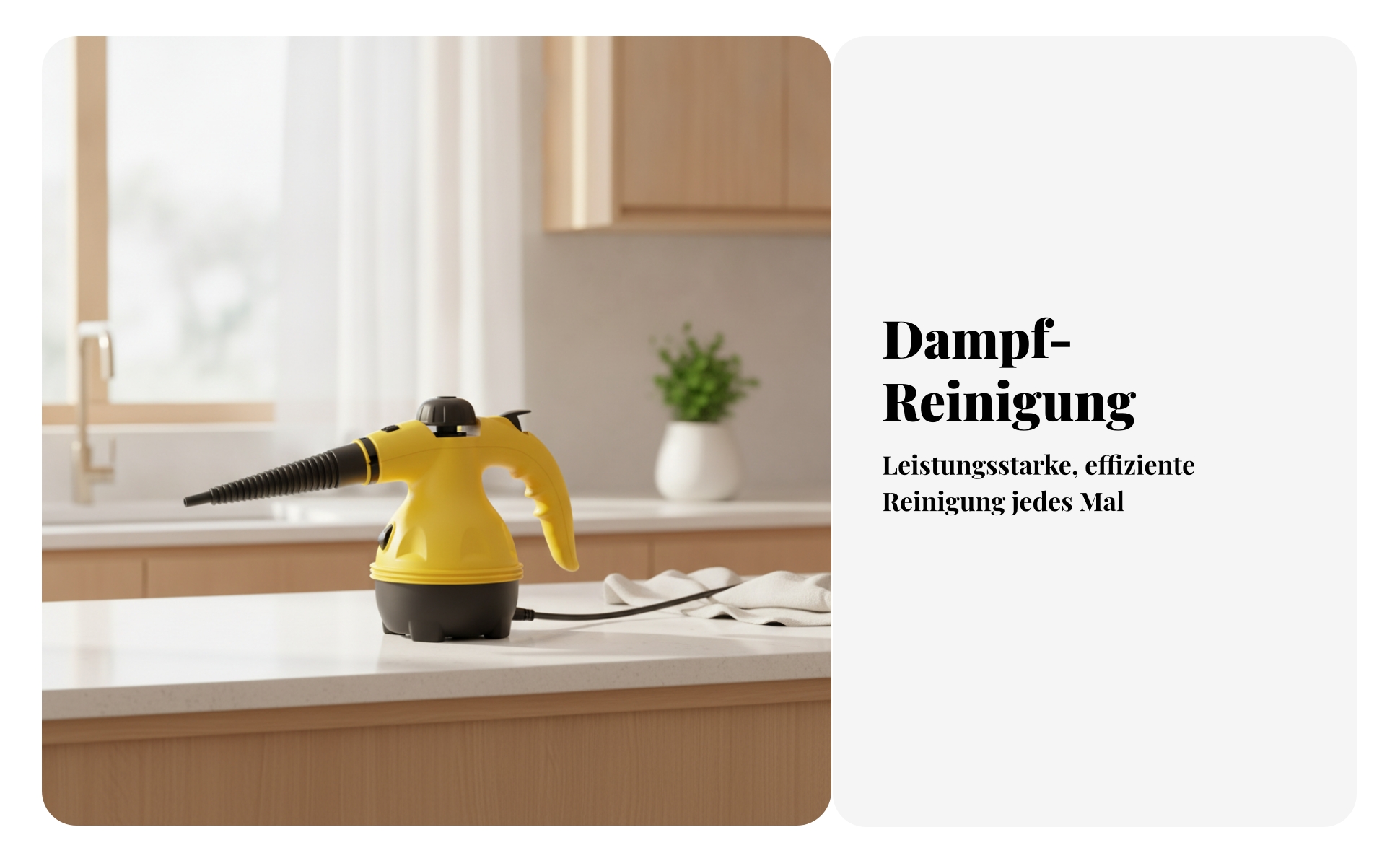 Handgehaltener Dampfreiniger Handlich Dampfreiniger mit Pistolengriff Tragbar