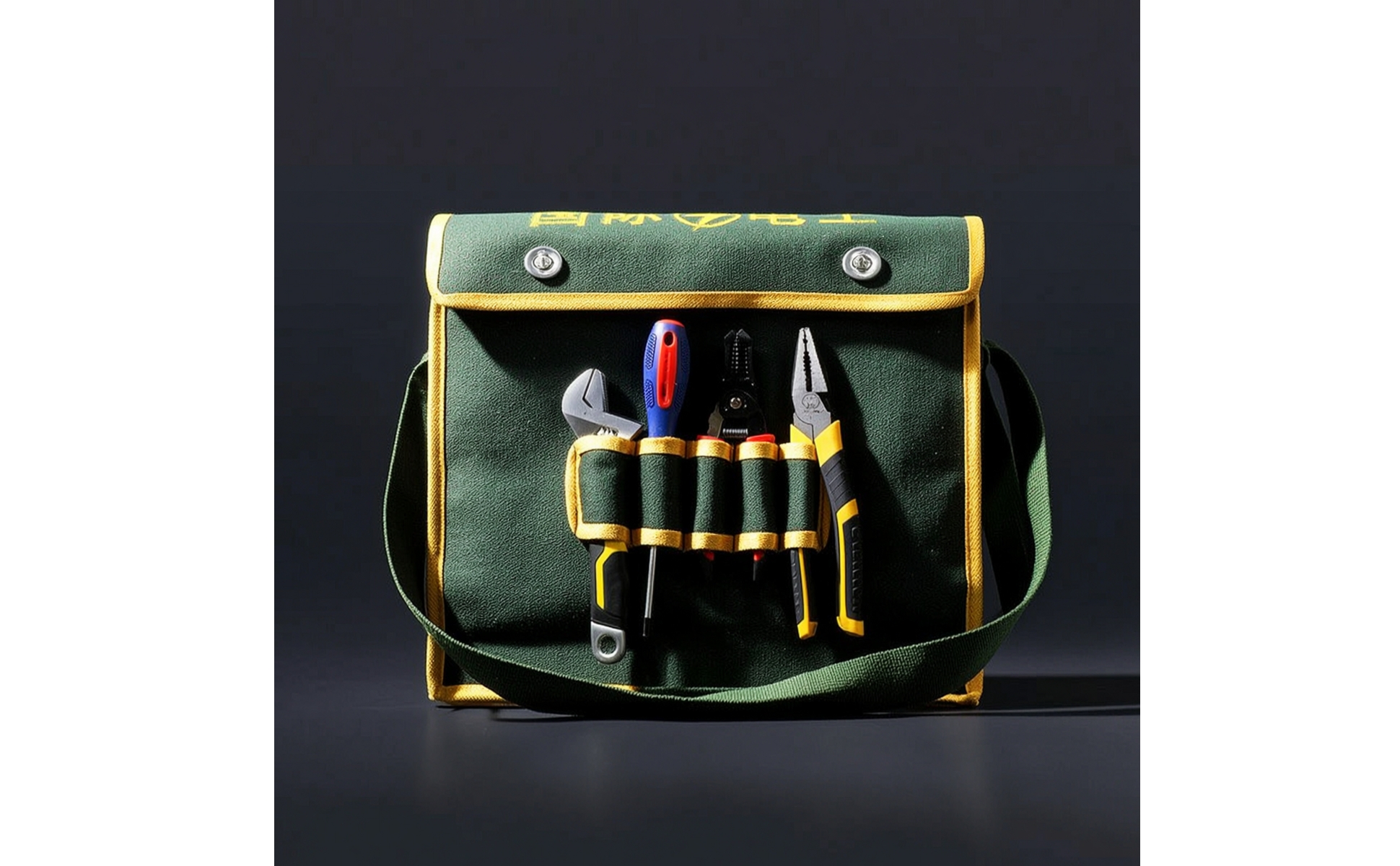 Werkzeugtasche mit Schultergurt strapazierfähig Elektrikertasche verstellbar