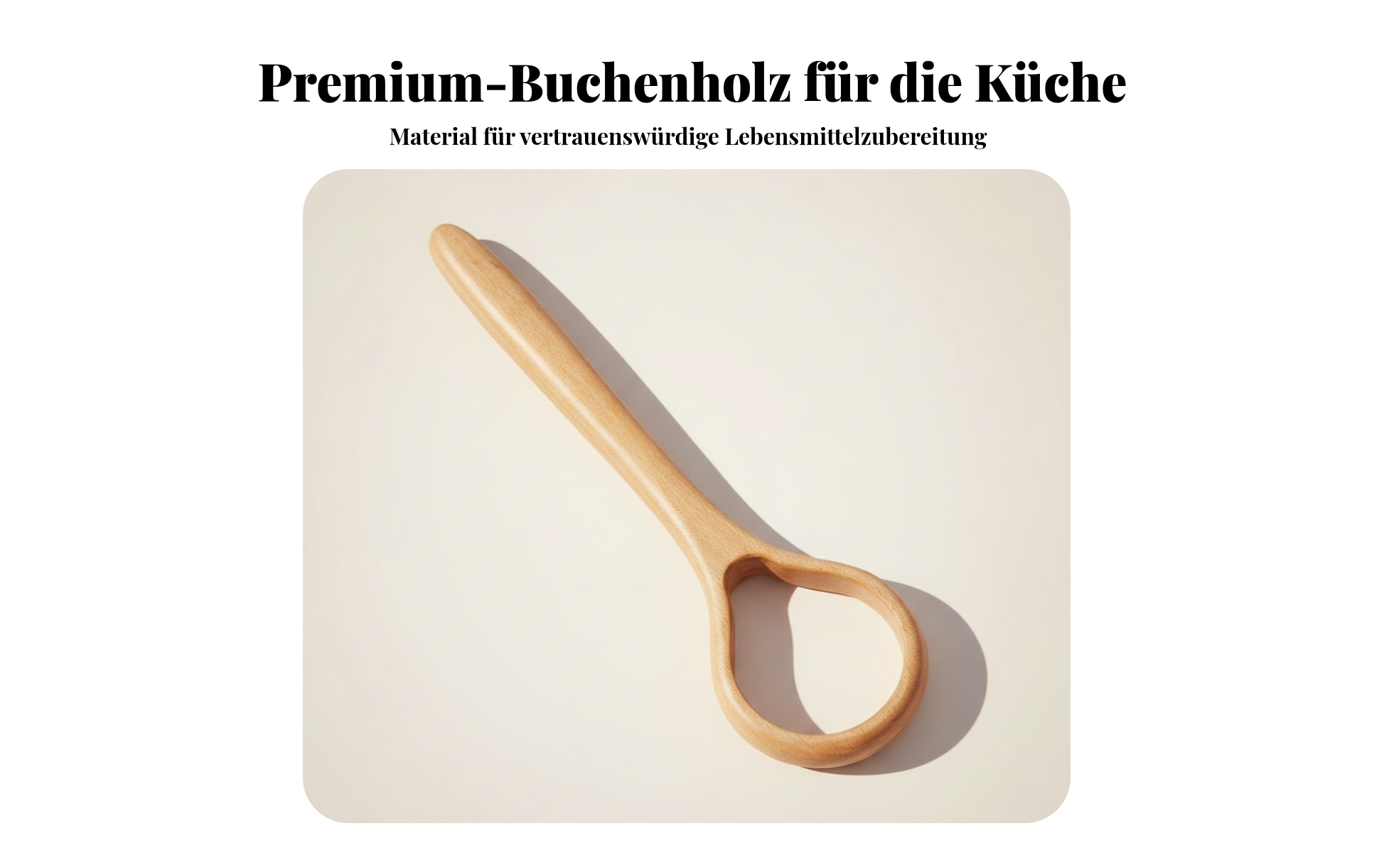 Holz-Teigrührer Buchenholz Teigrührer Lebensmittelecht