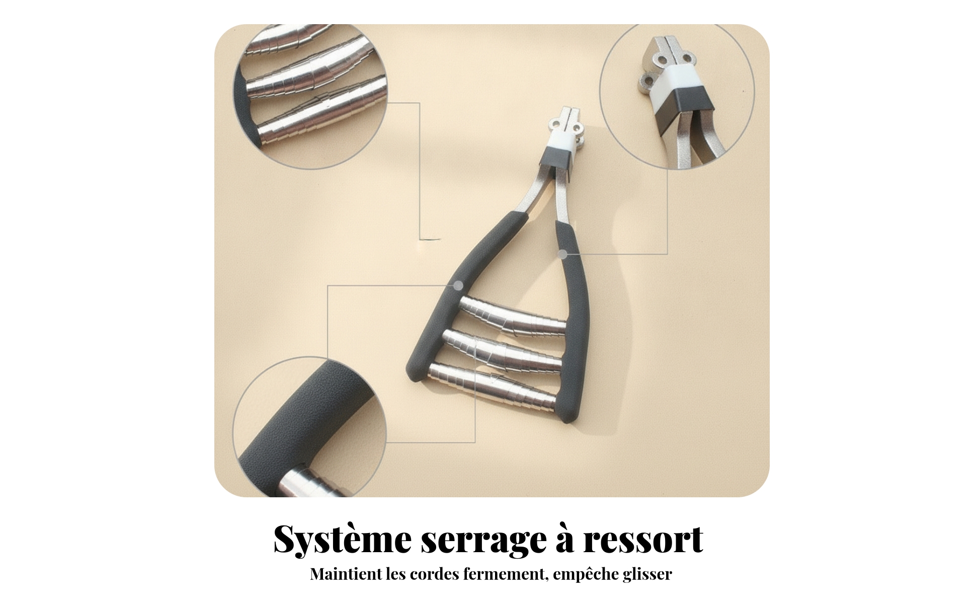 Pince de Nœud Poignées En Silicone Pince de Départ Forme Compacte