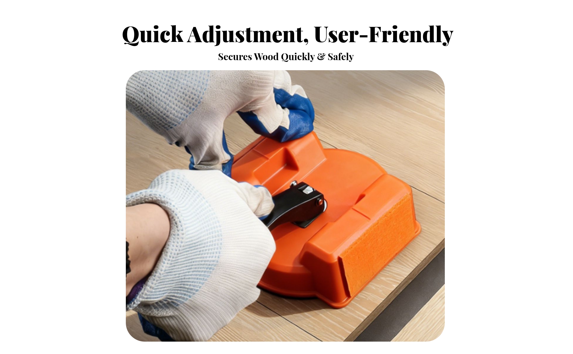 Floor Seam Adjustment Suction Cup Plastic and Rubber