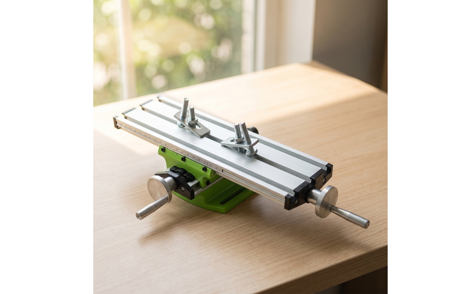 Cross Slide Worktable with Handwheels Compact Milling and Drilling Table