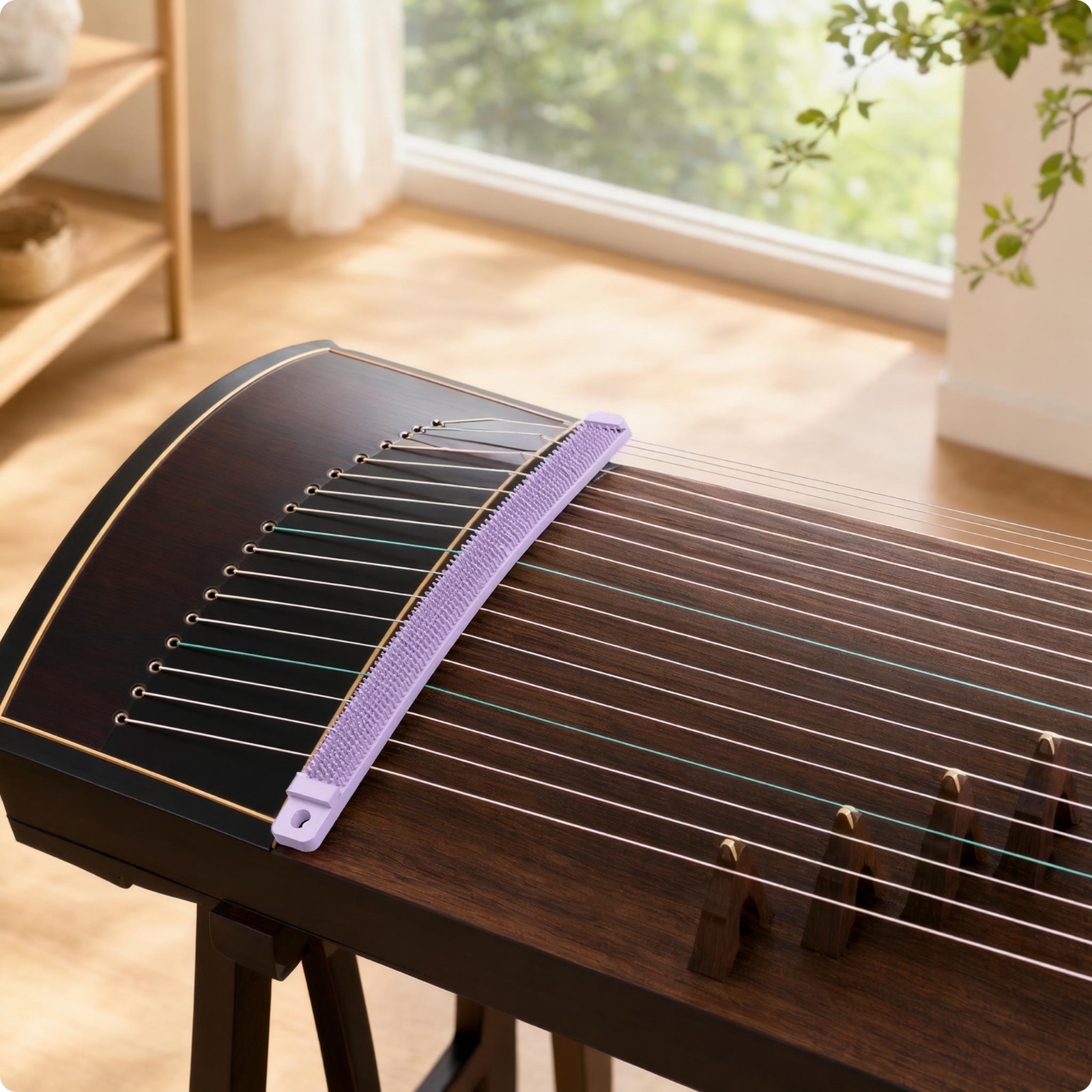 Guzheng-Dämpfstreifen Lang und Schmal Guzheng-Saitendämpfer Flexibel für Üben