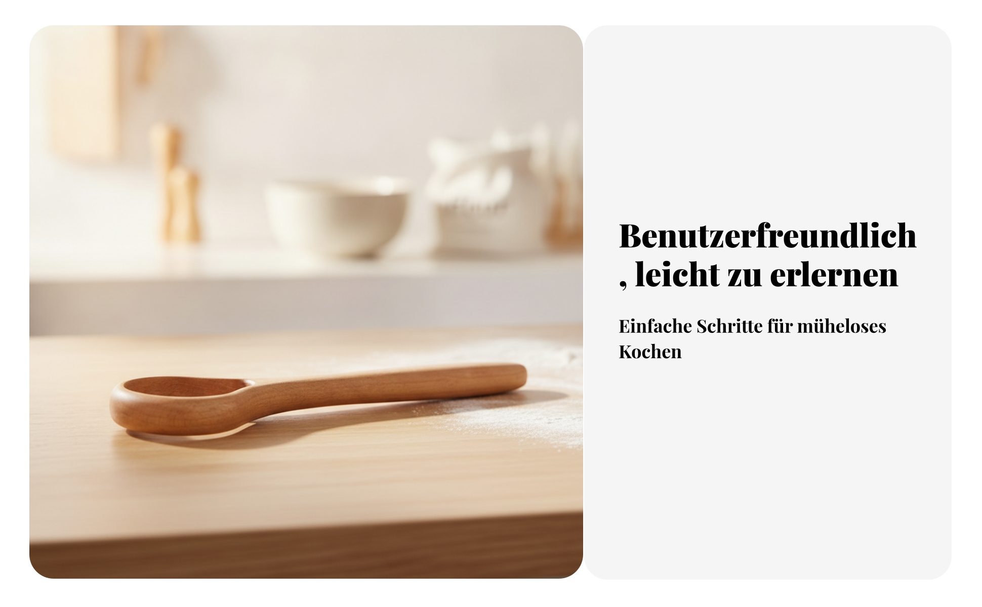 Holz-Teigrührer Buchenholz Teigrührer Lebensmittelecht