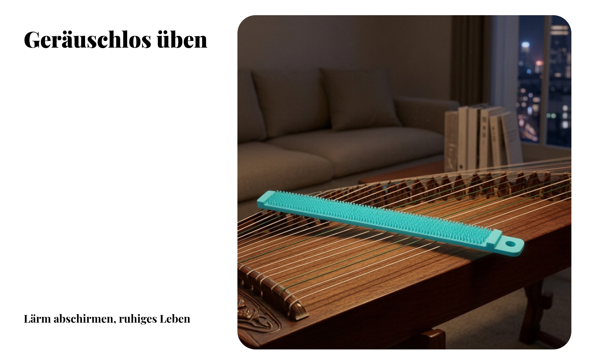Guzheng-Dämpfstreifen reduziert Saitengeräusche Guzheng-Saitendämpfer für üben