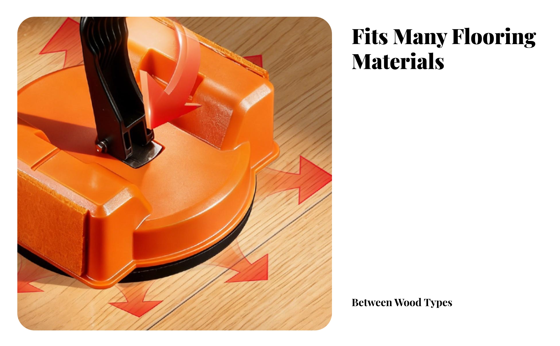 Floor Seam Adjustment Suction Cup Plastic and Rubber