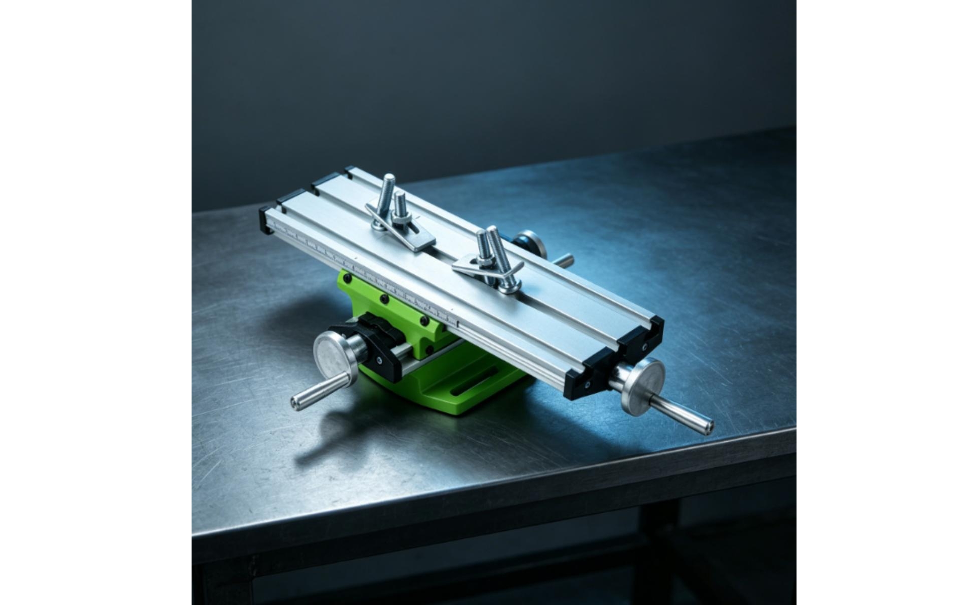 Cross Slide Worktable with Handwheels Compact Milling and Drilling Table