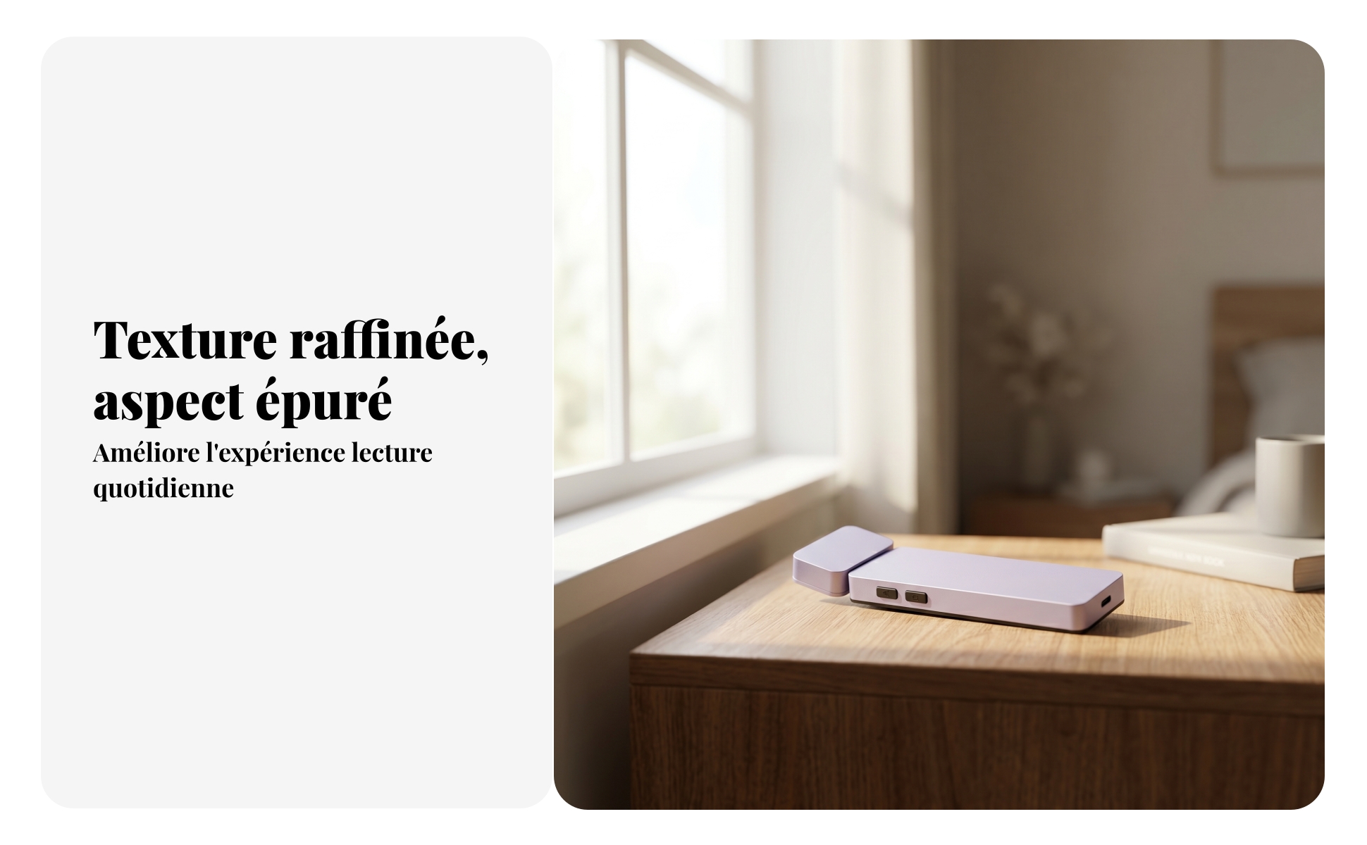 Lampe Livre Clip Rectangulaire Lampe Livre avec Charge Intégrée Autonomie Longue