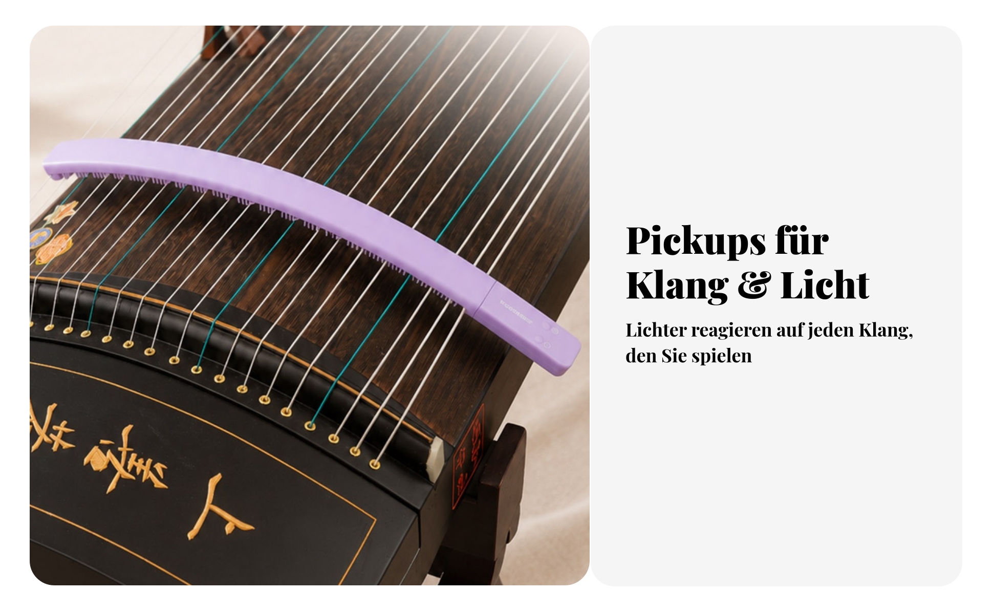 Guzheng-Dämpfstreifen reduziert Saitengeräusche Guzheng-Saitendämpfer für üben