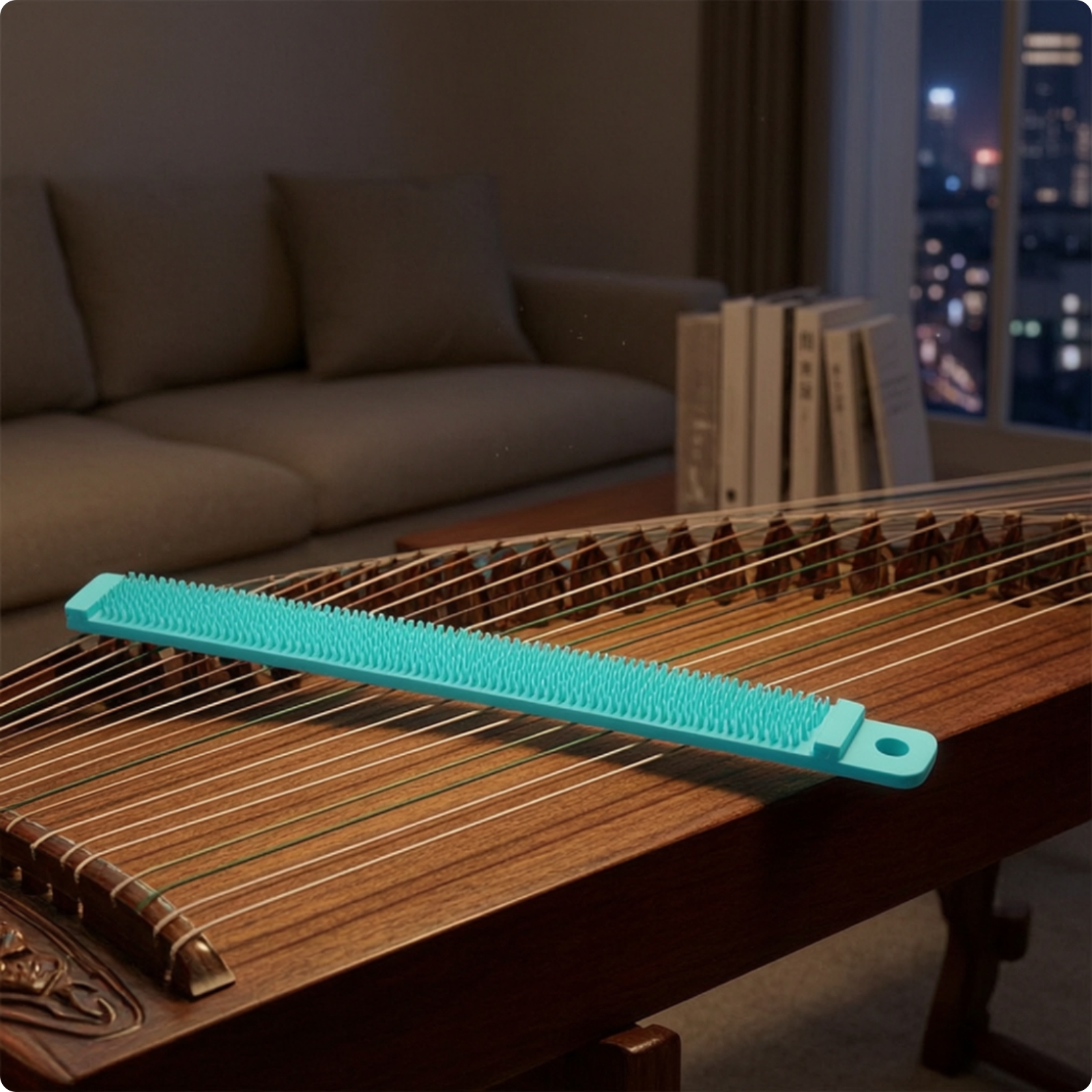 Guzheng-Dämpfstreifen strukturiert Guzheng-Saitendämpfer ohne Lichteffekt
