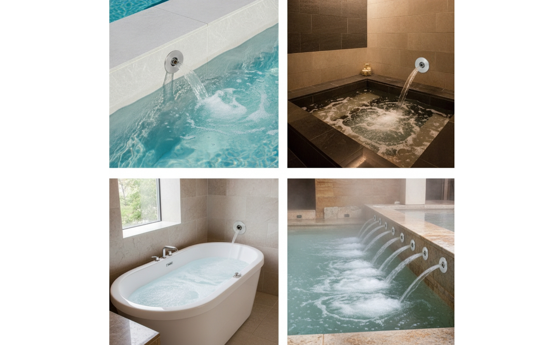Massage Pool Nozzle Stainless Steel Pool Return Nozzle Directional for Bathtub
