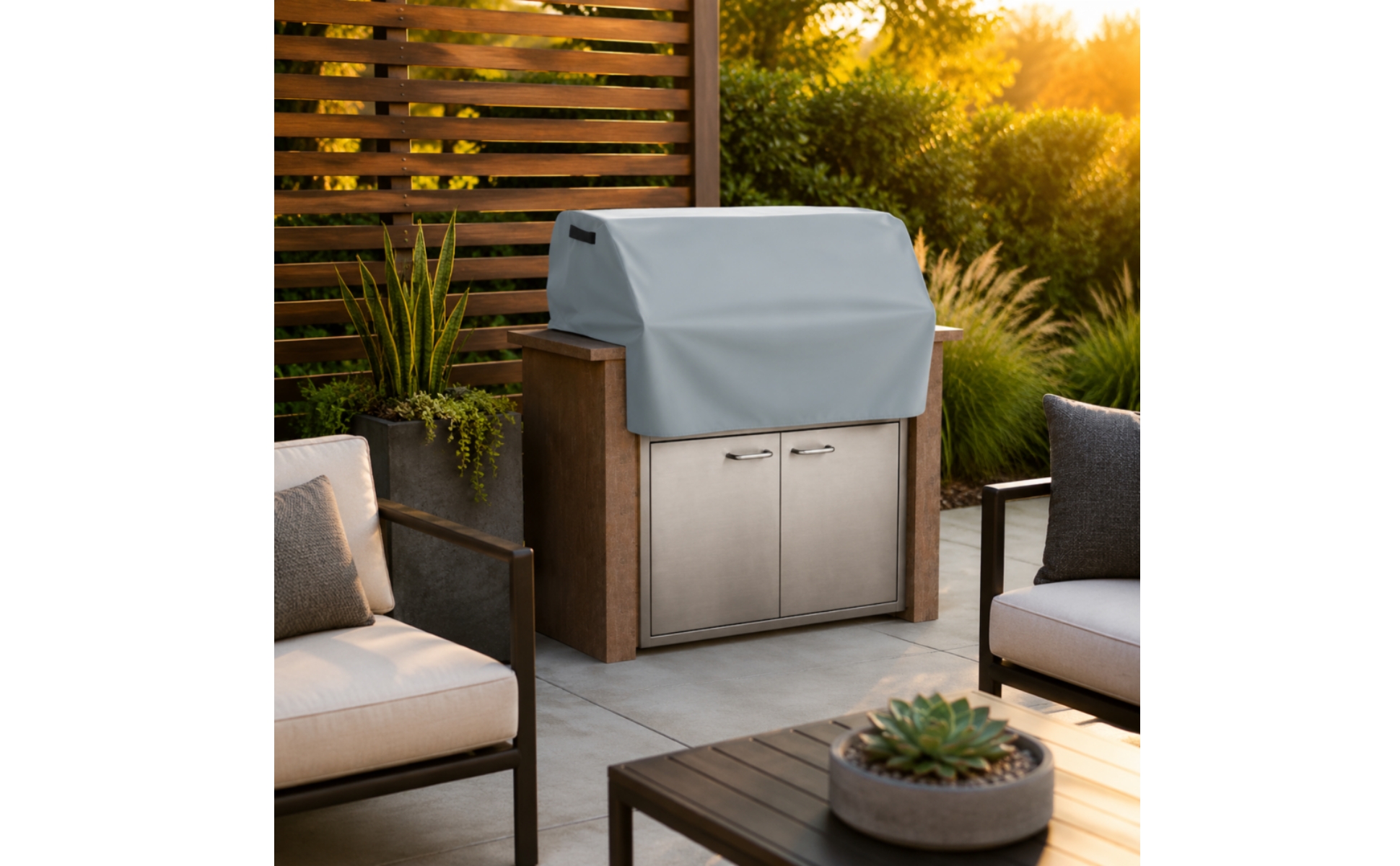 Built-in Grill Top Cover Protection Built-in Grill Cover Dust-Proof for Patio