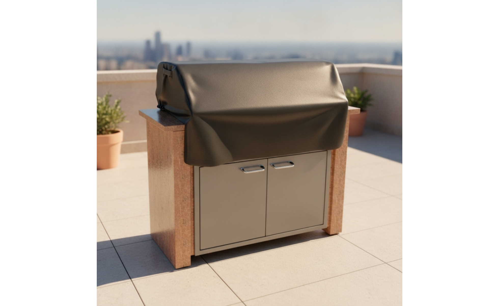Built-in Grill Top Cover Protection Built-in Grill Cover Dust-Proof for Patio