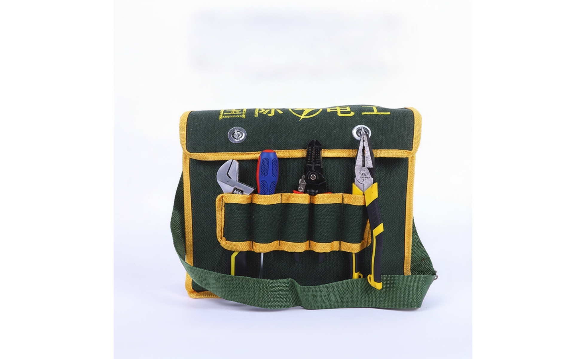 Werkzeugtasche mit Schultergurt strapazierfähig Elektrikertasche verstellbar