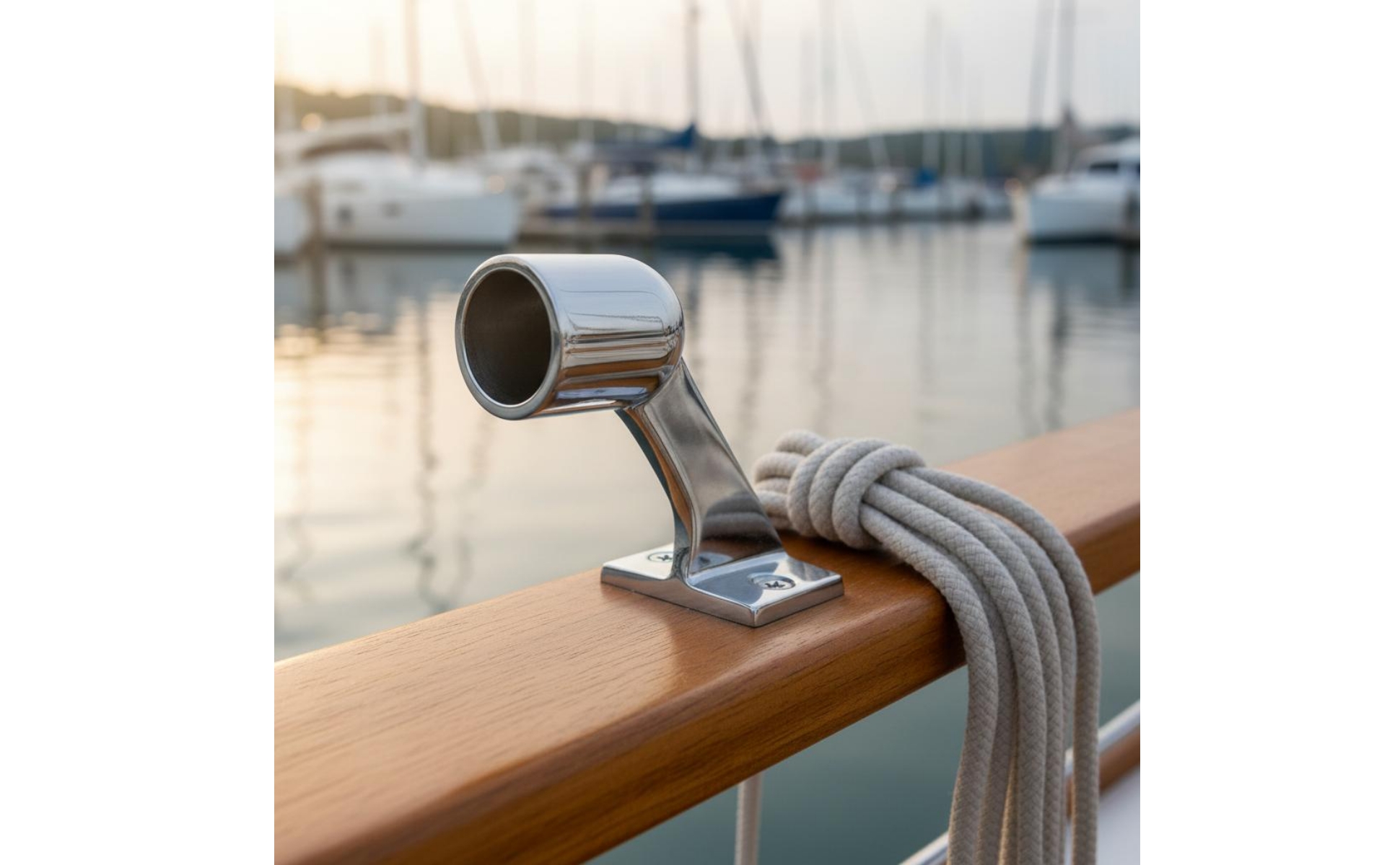 316 Stainless Flag Bracket Marine Flag Pole Mount Heavy Duty