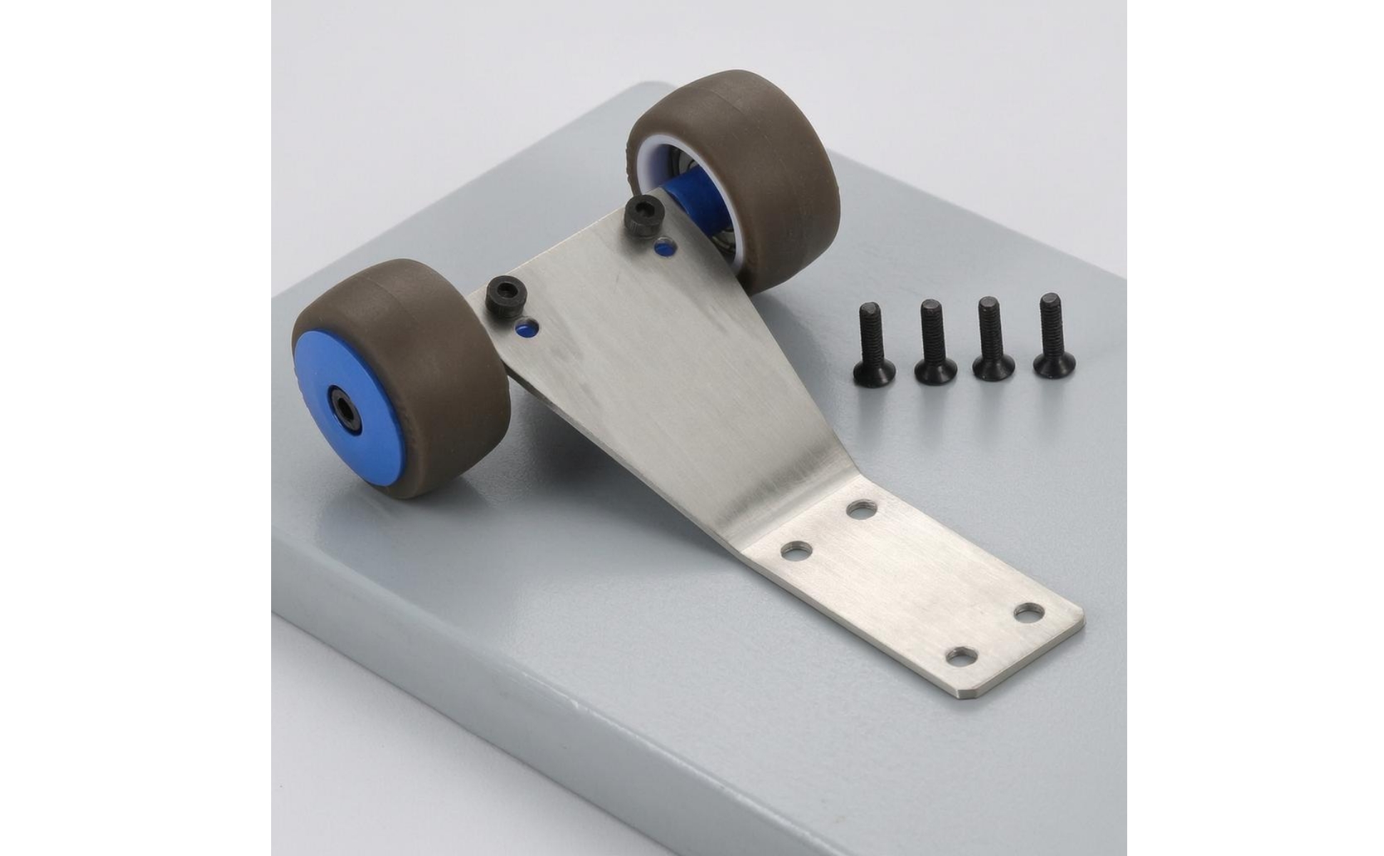 Wheelie Bar Stainless Steel RC Wheelie Bar Hard Rubber Wheels