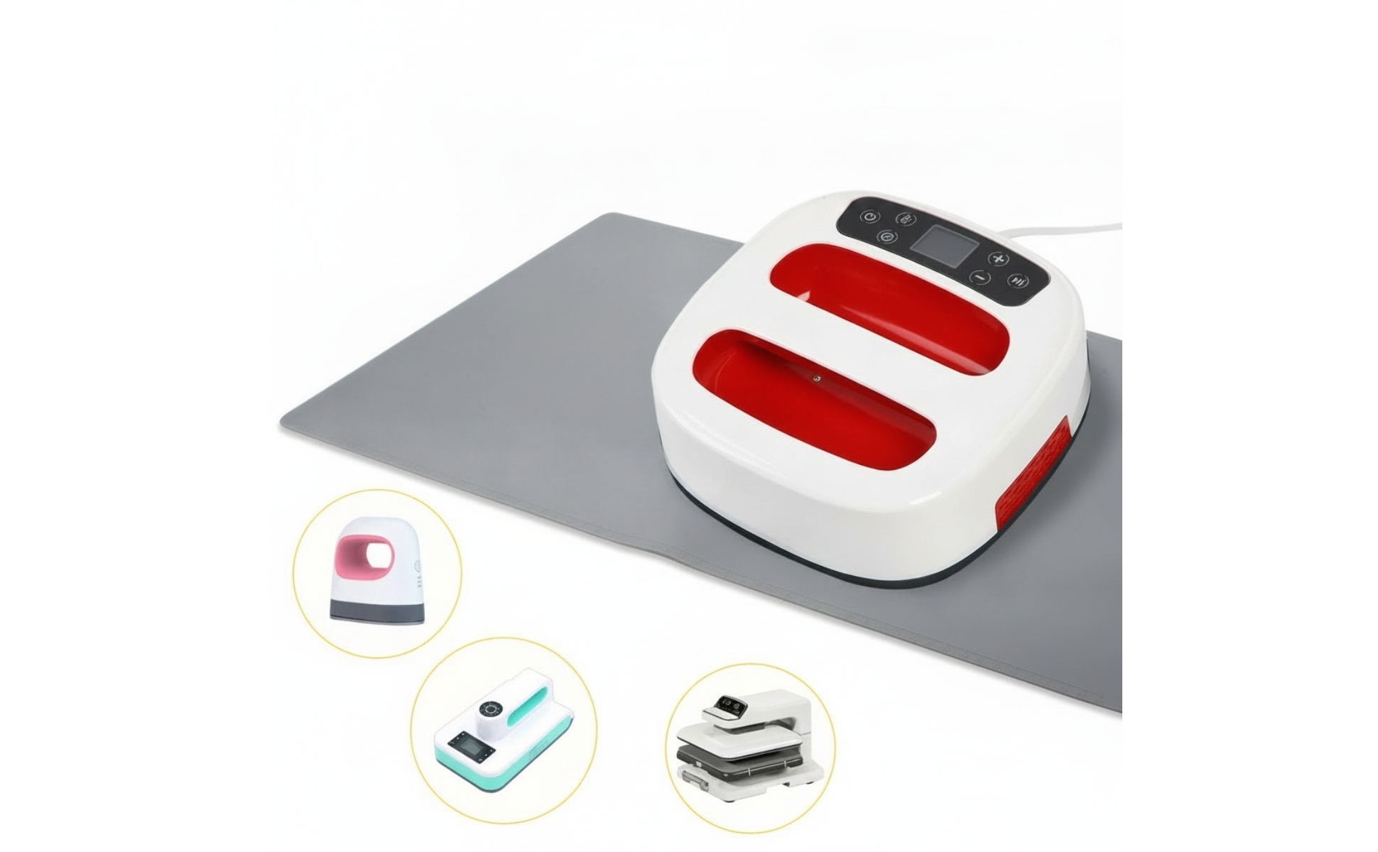 Heat Press Mat Waterproof Silicone Ironing Mat Wipe-Clean for Crafters, Quilters