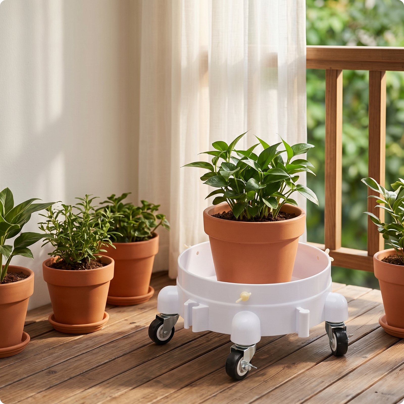 Pail Dolly with Wheels Stable Pail Dolly Secure Fit for Car Washing, Garage