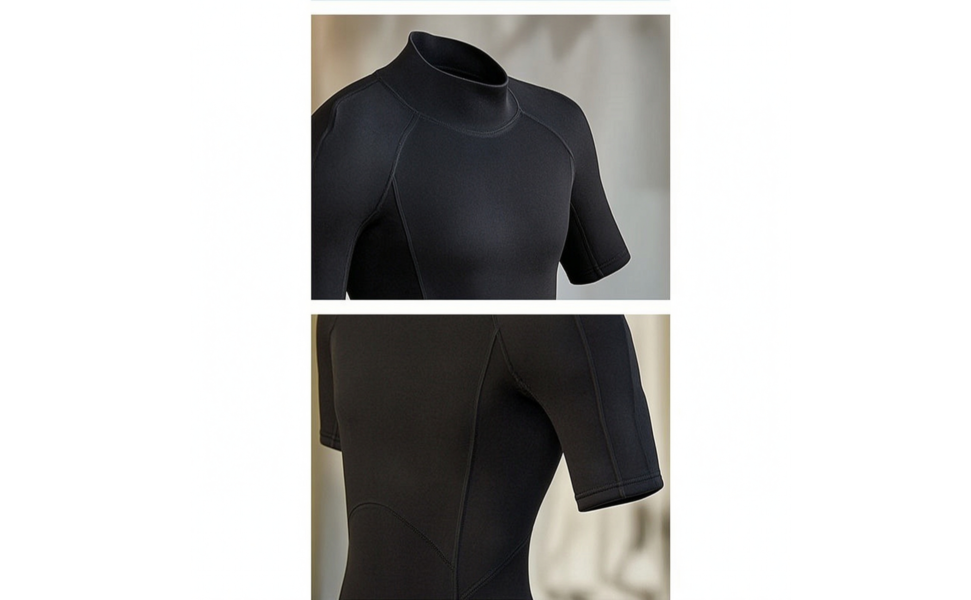 Shorty da Uomo con Cerniera Posteriore Muta da Sub in Neoprene Termica per Nuoto
