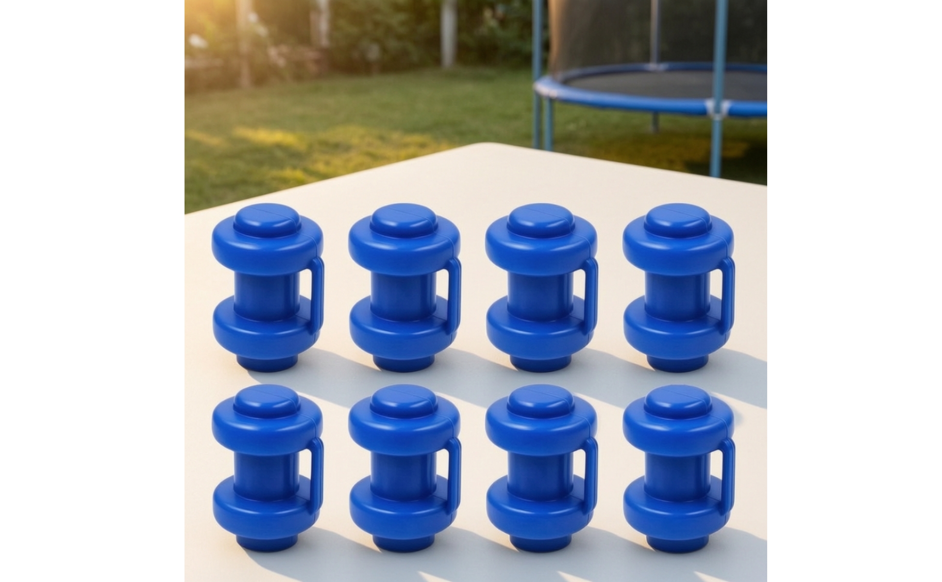 12 Pieces Trampoline Net Pole Cap Central Tube Trampoline Enclosure Pole Cap
