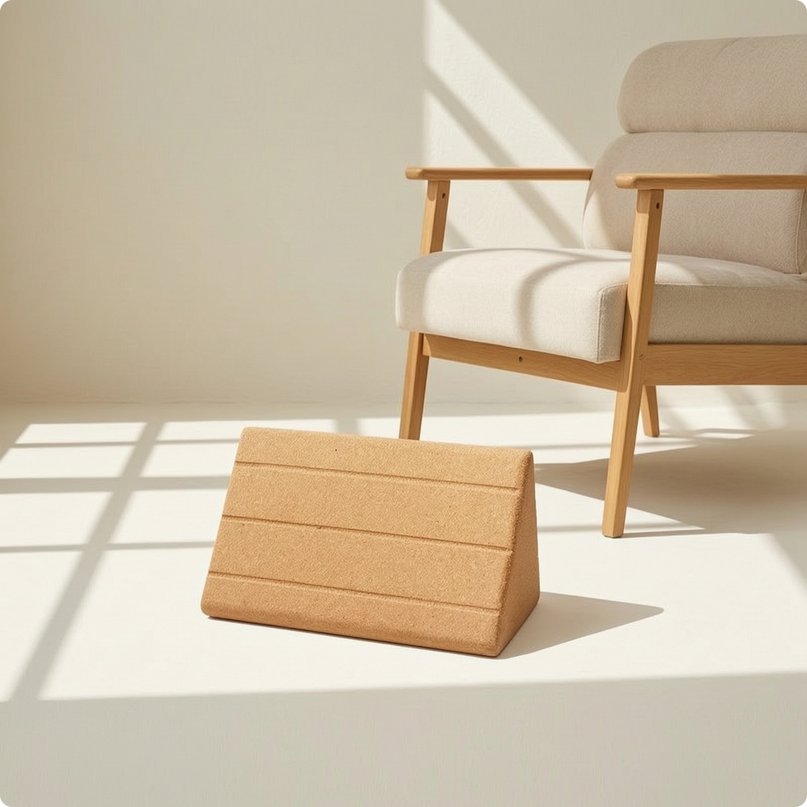 Stretch and Support Wedge Block Textured Stretch and Support Tool Block