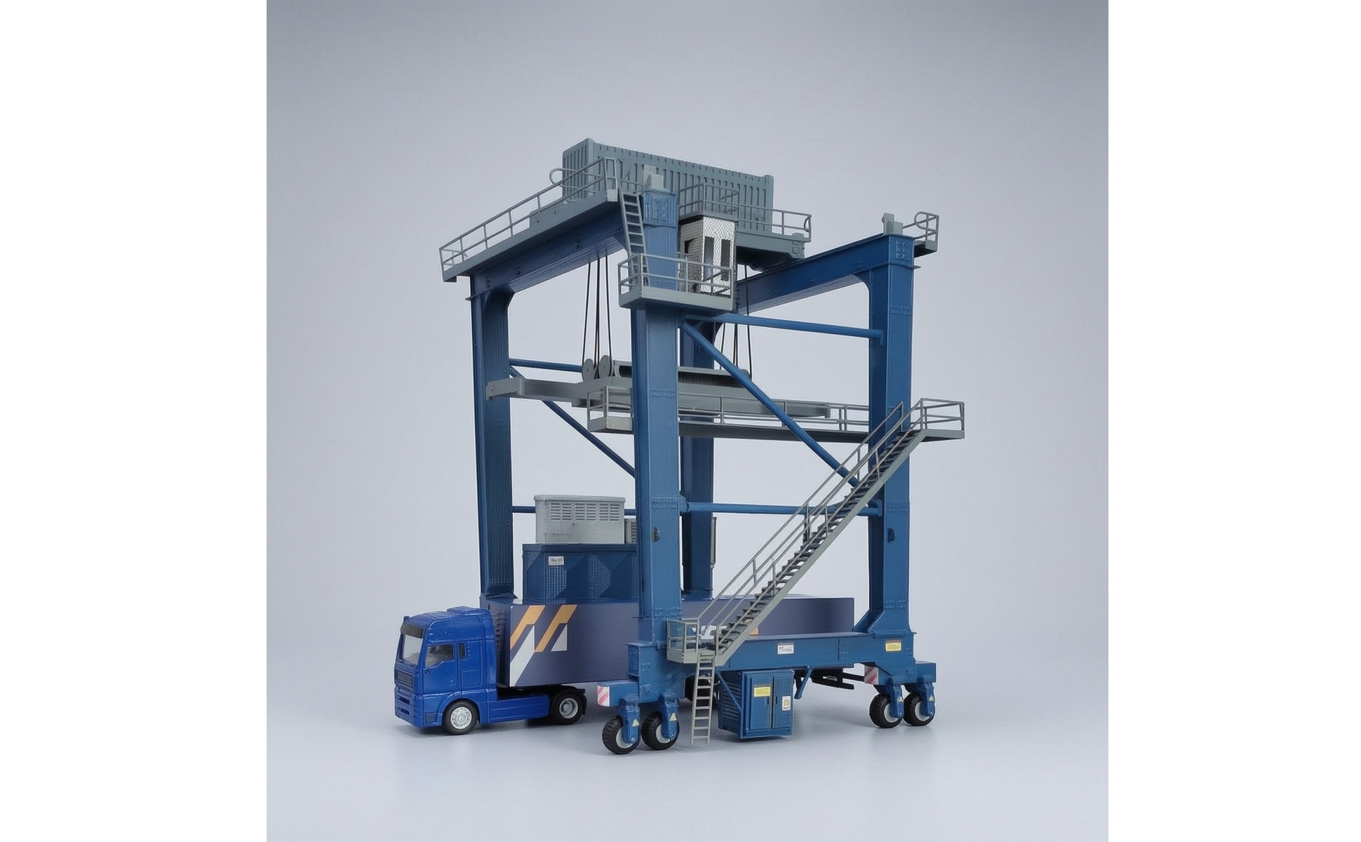Container Crane HO-Scale Gantry Crane Industrial for Railway Layouts, Hobbyists